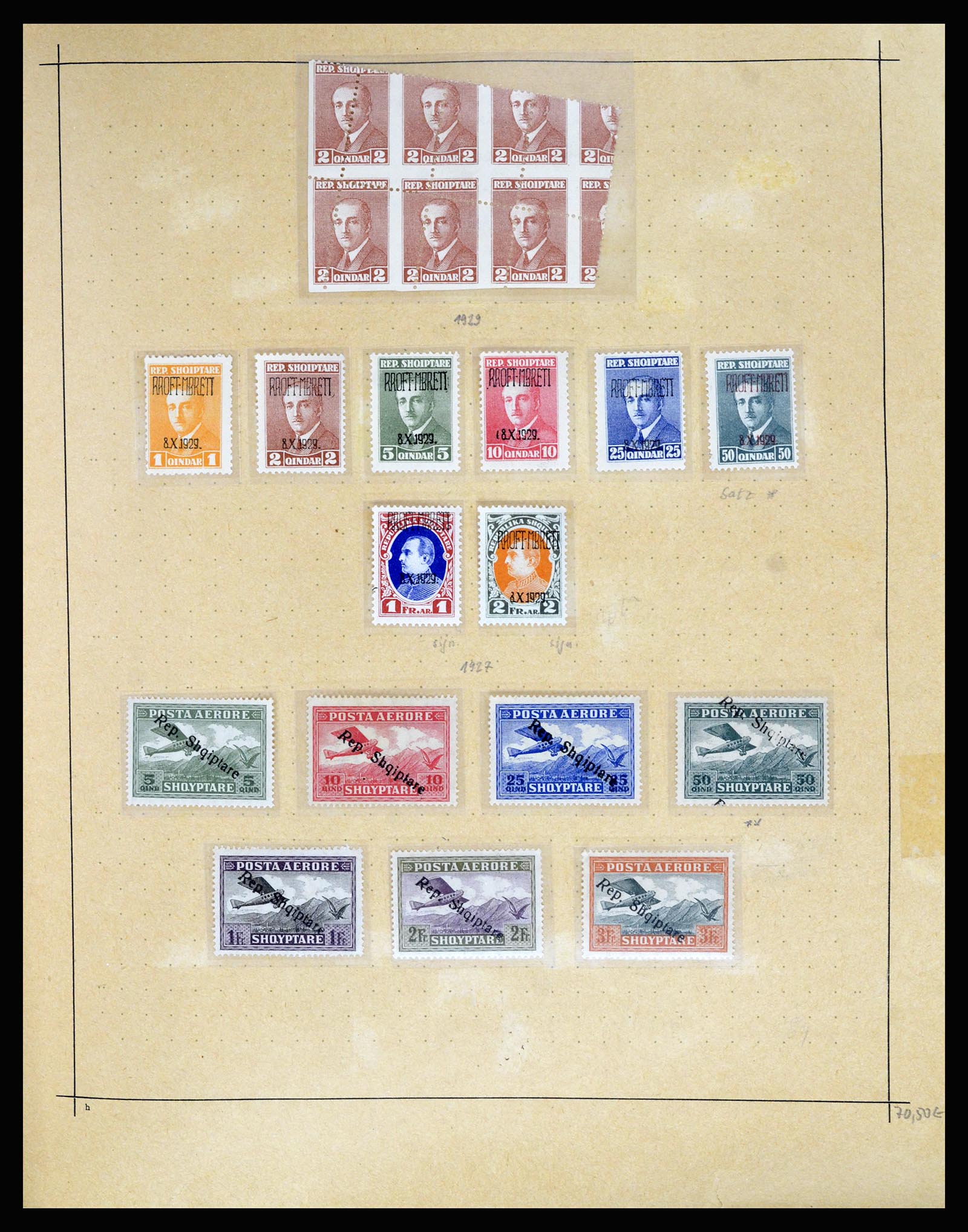 36557 016 - Postzegelverzameling 36557 Albania 1913-1980.