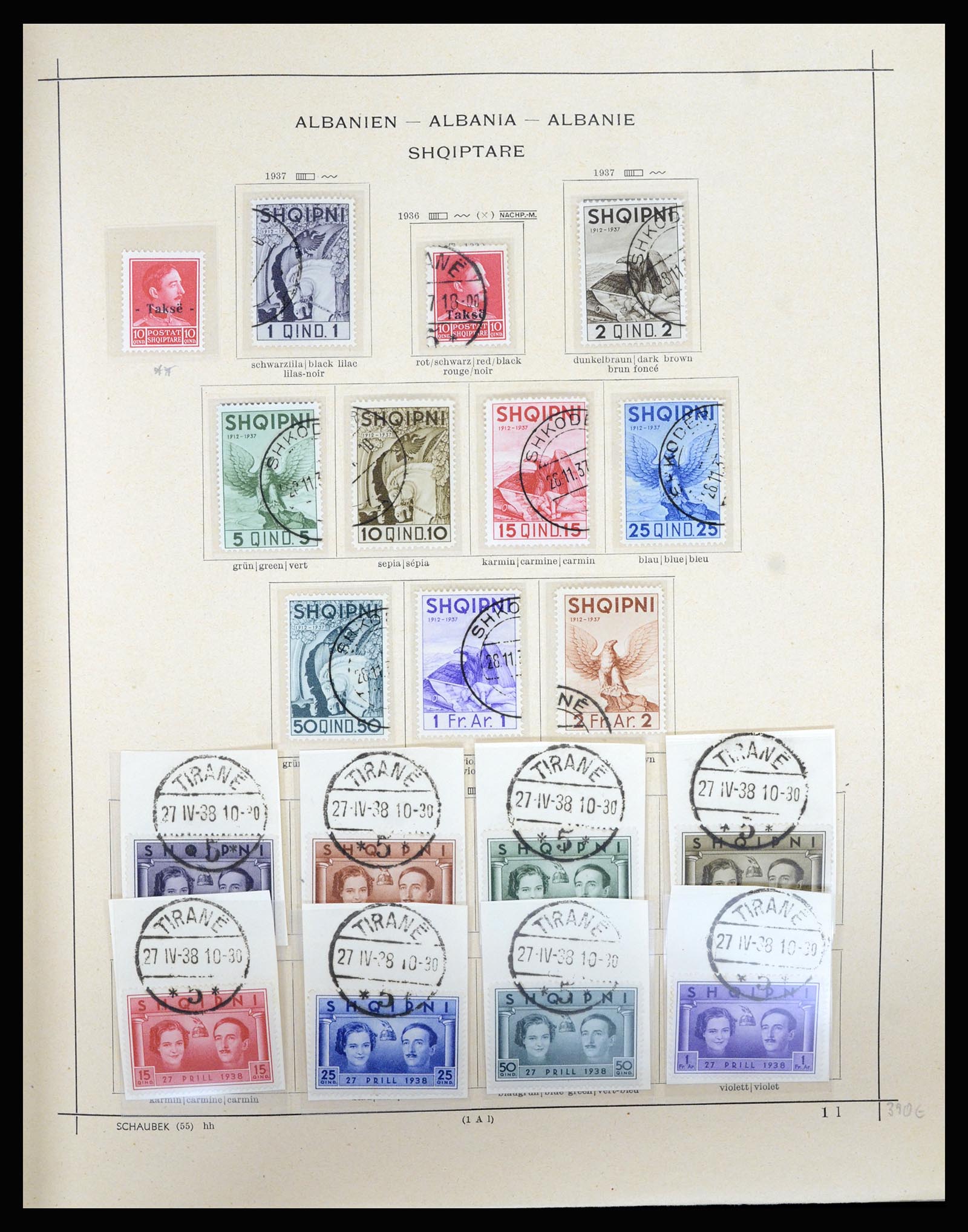36557 021 - Postzegelverzameling 36557 Albania 1913-1980.