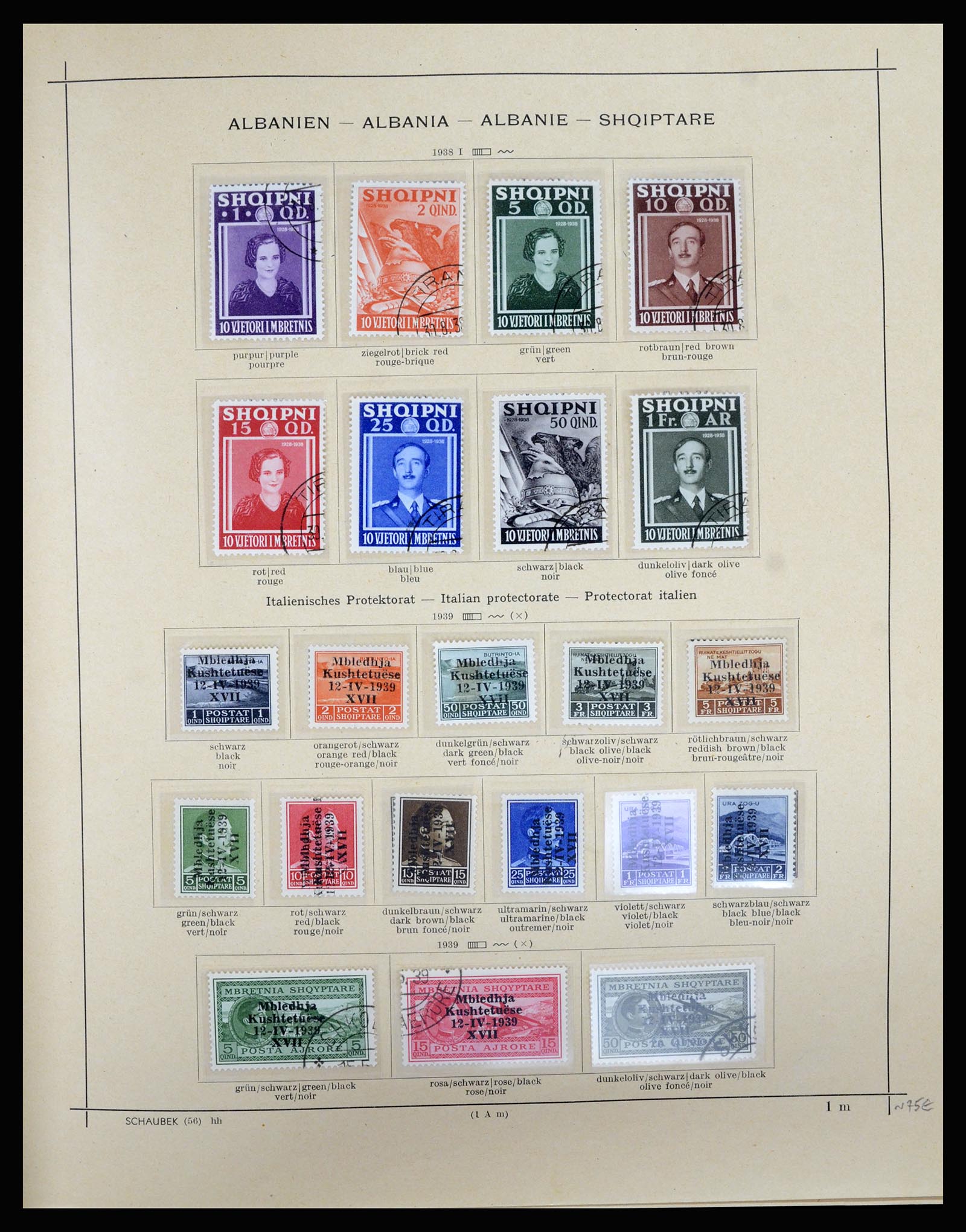 36557 024 - Postzegelverzameling 36557 Albania 1913-1980.