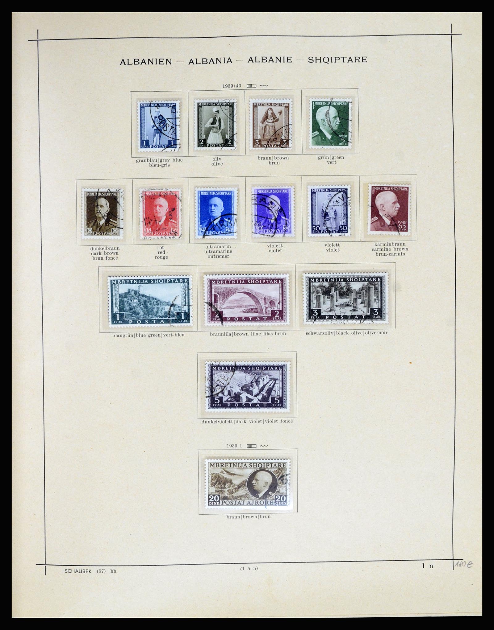 36557 026 - Postzegelverzameling 36557 Albania 1913-1980.