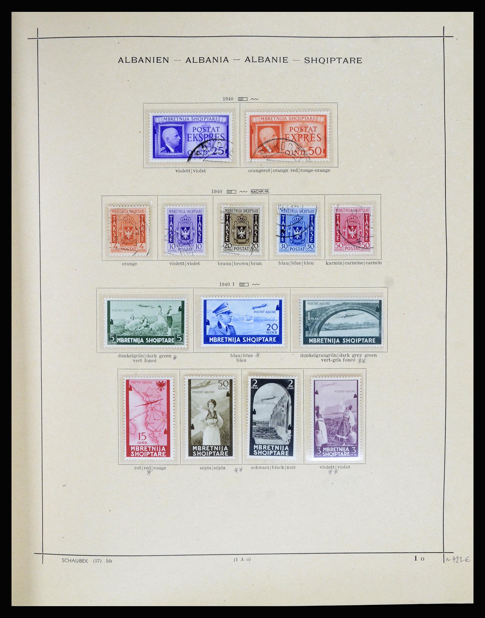 36557 027 - Postzegelverzameling 36557 Albania 1913-1980.
