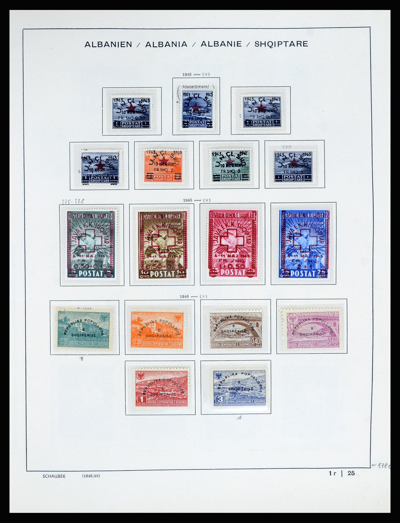 36557 031 - Postzegelverzameling 36557 Albania 1913-1980.