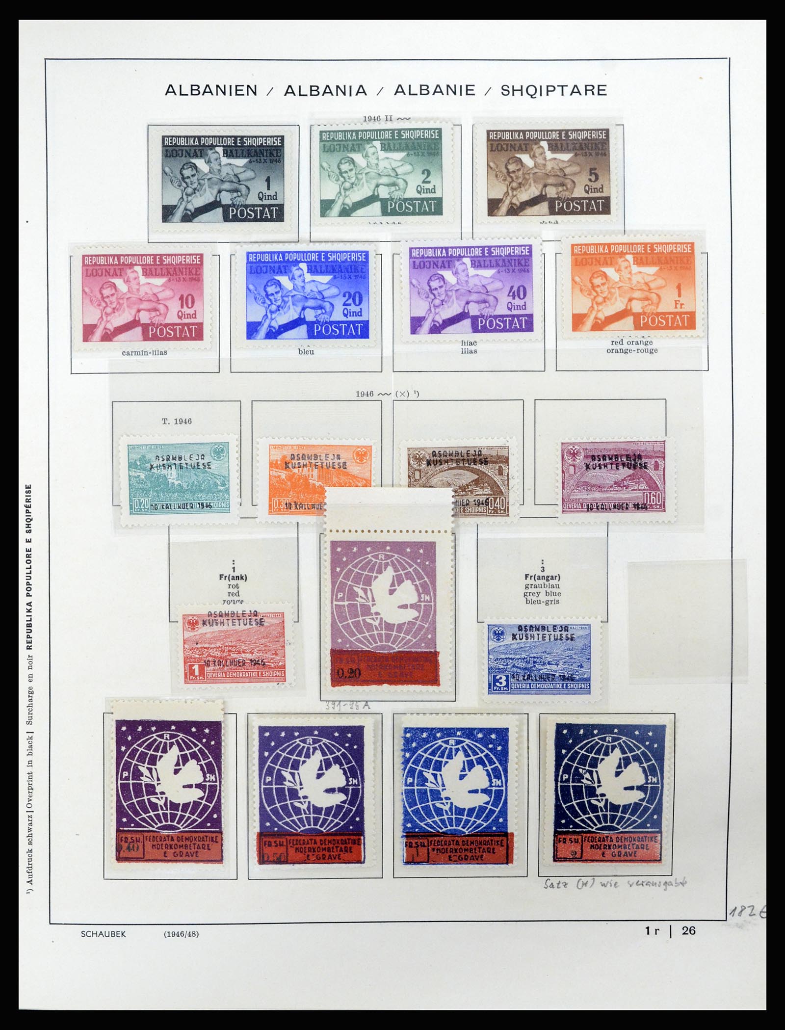 36557 032 - Postzegelverzameling 36557 Albania 1913-1980.