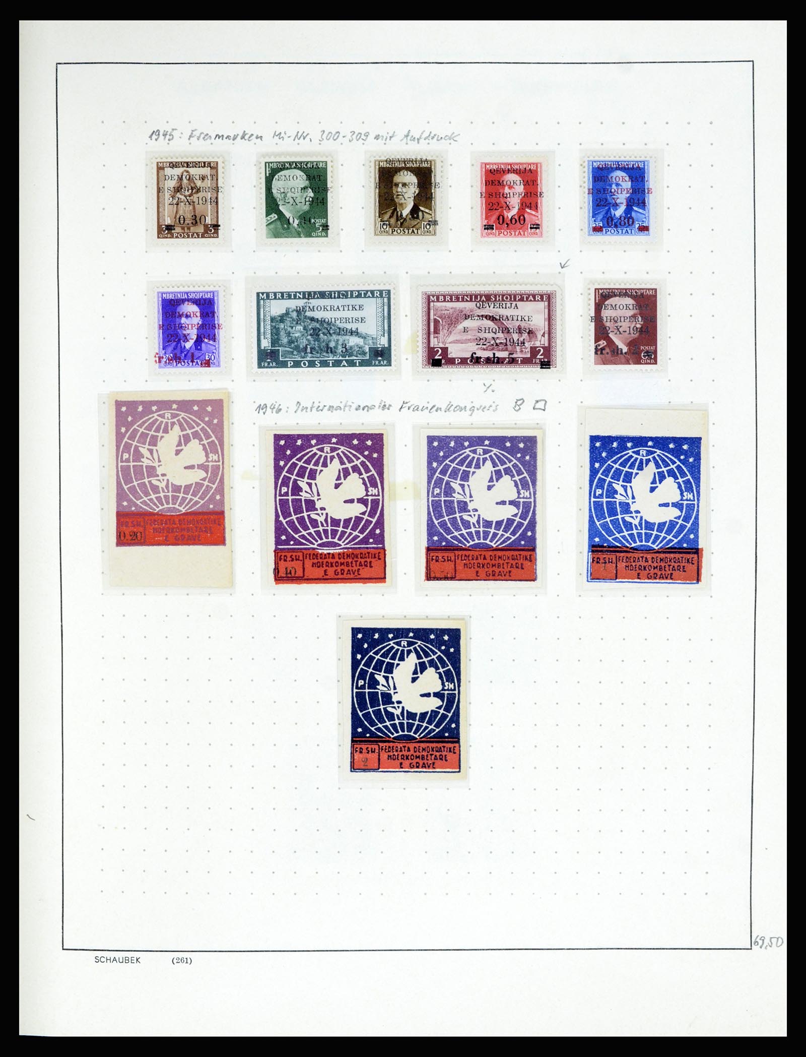 36557 033 - Postzegelverzameling 36557 Albania 1913-1980.
