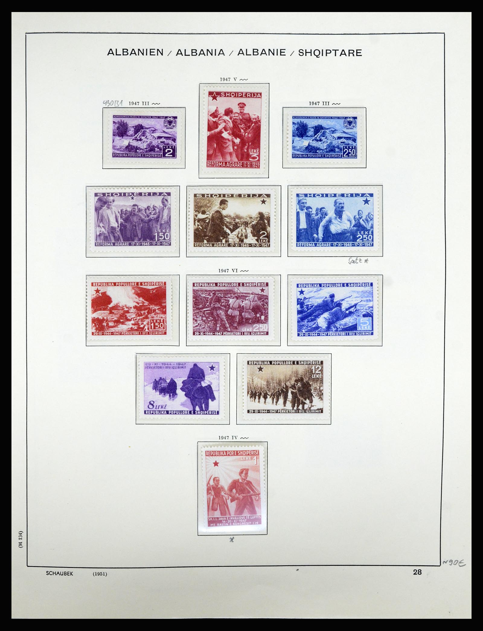 36557 036 - Postzegelverzameling 36557 Albania 1913-1980.