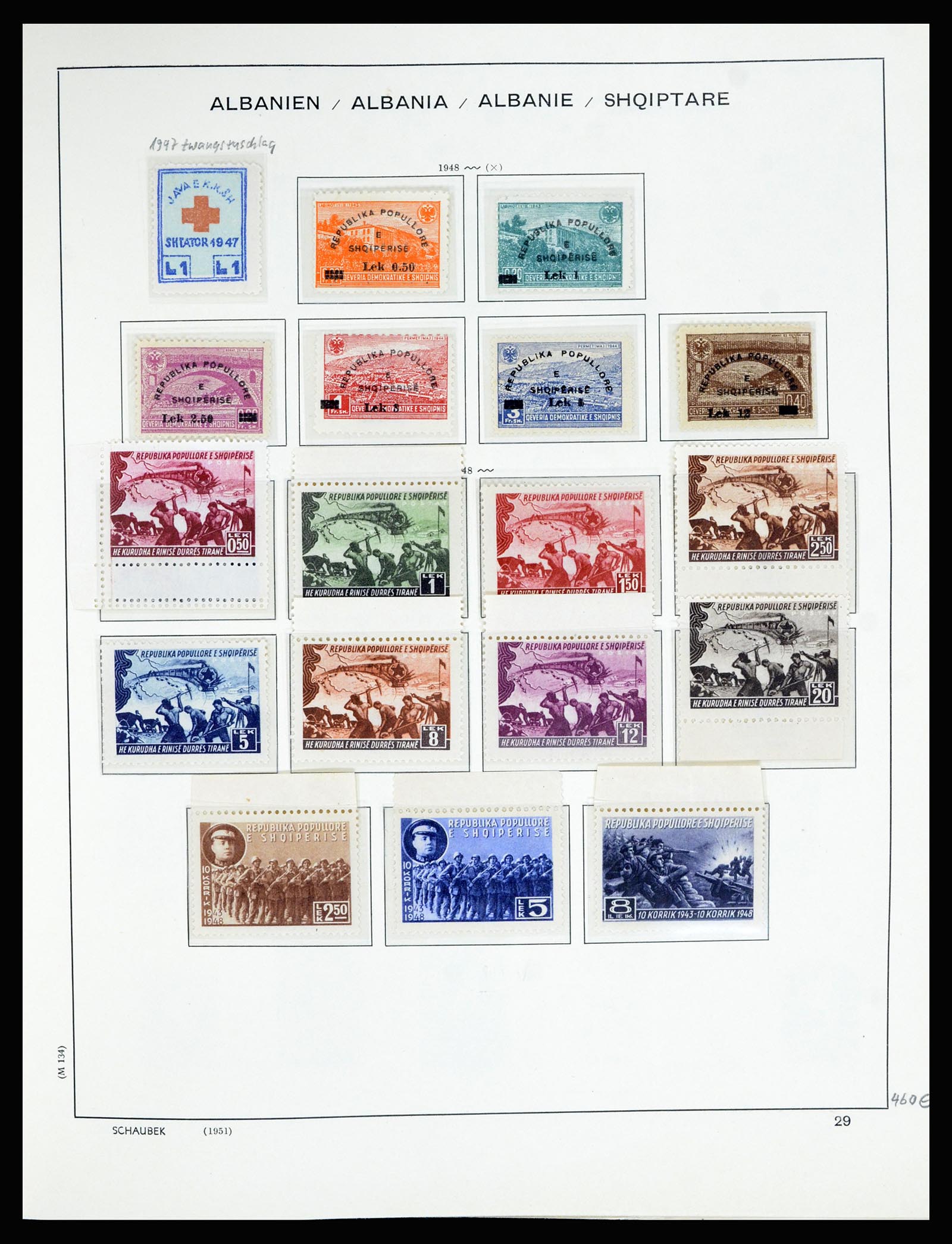 36557 037 - Postzegelverzameling 36557 Albania 1913-1980.