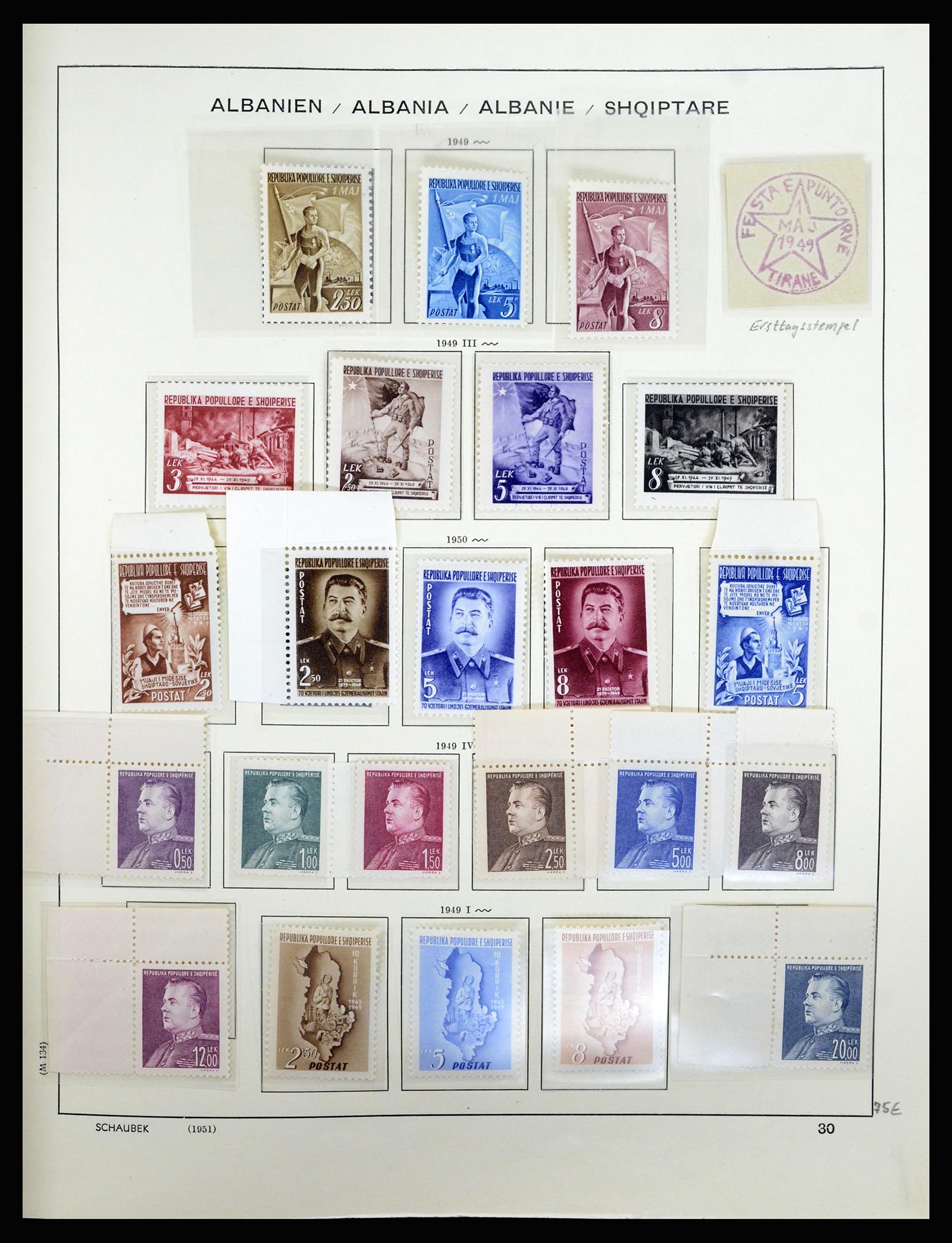 36557 038 - Postzegelverzameling 36557 Albania 1913-1980.