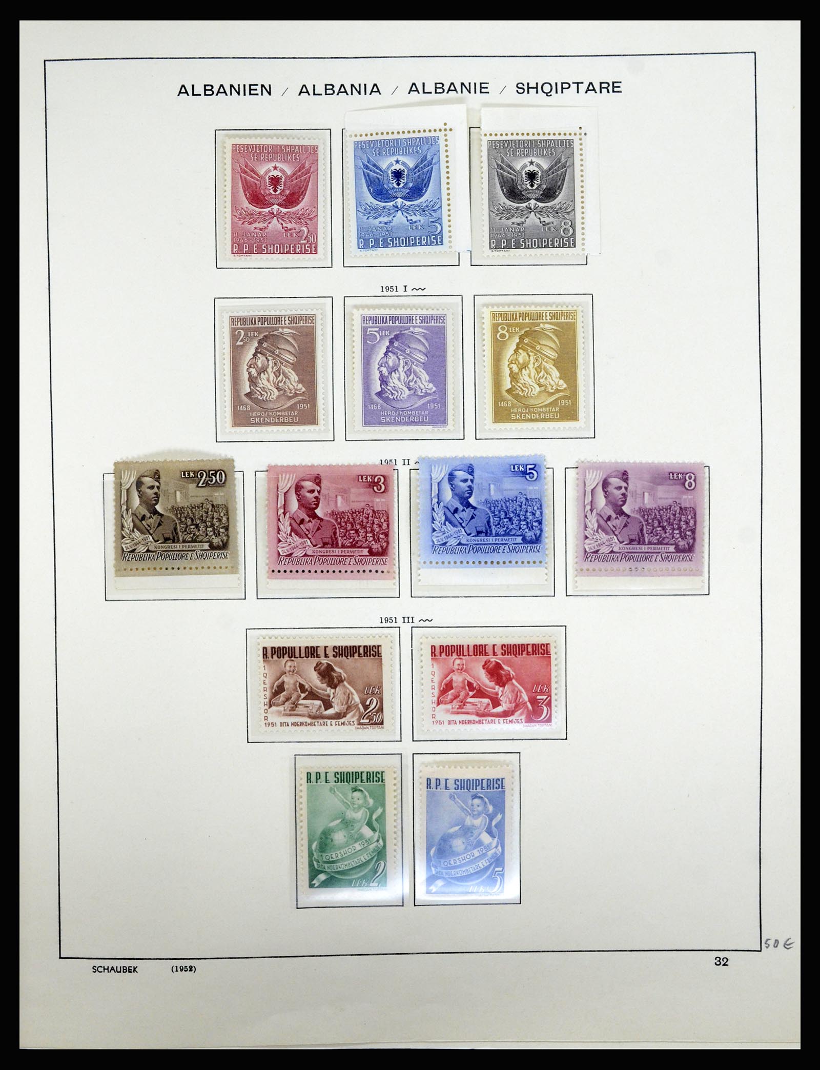 36557 040 - Postzegelverzameling 36557 Albania 1913-1980.