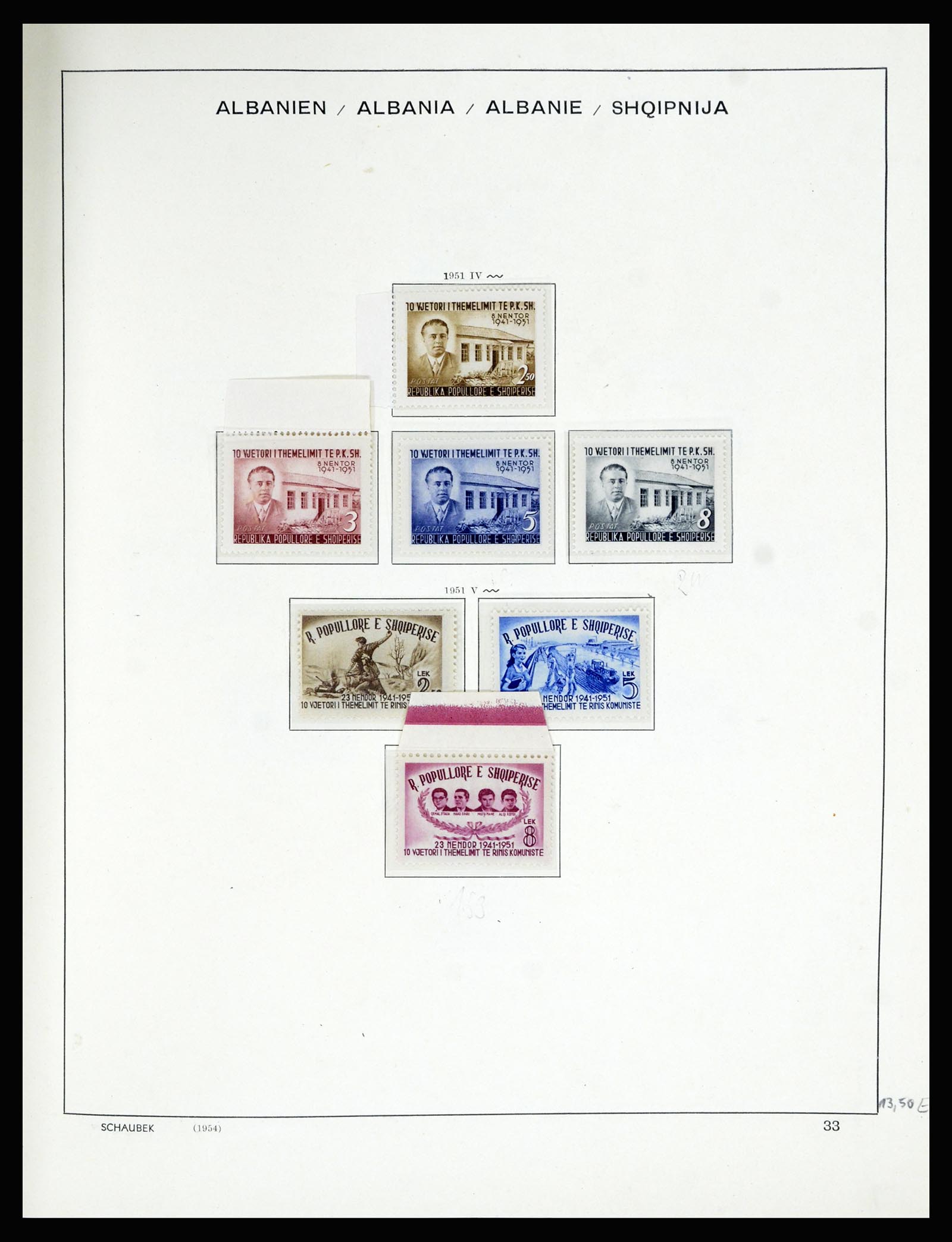 36557 041 - Postzegelverzameling 36557 Albania 1913-1980.