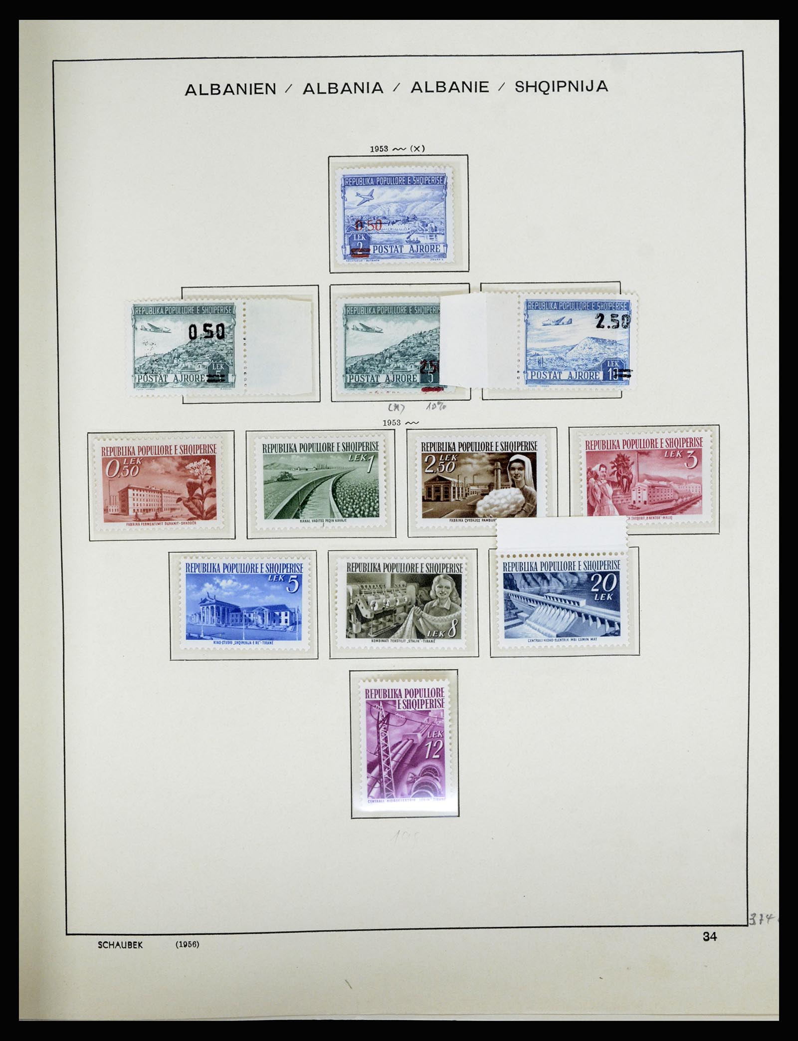 36557 042 - Postzegelverzameling 36557 Albania 1913-1980.