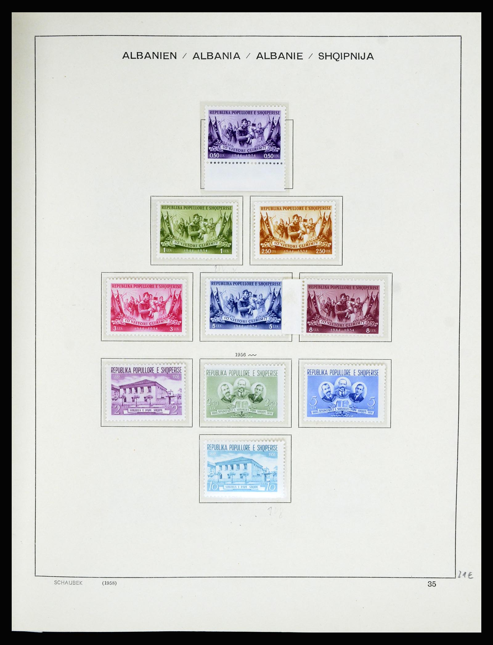 36557 043 - Postzegelverzameling 36557 Albania 1913-1980.
