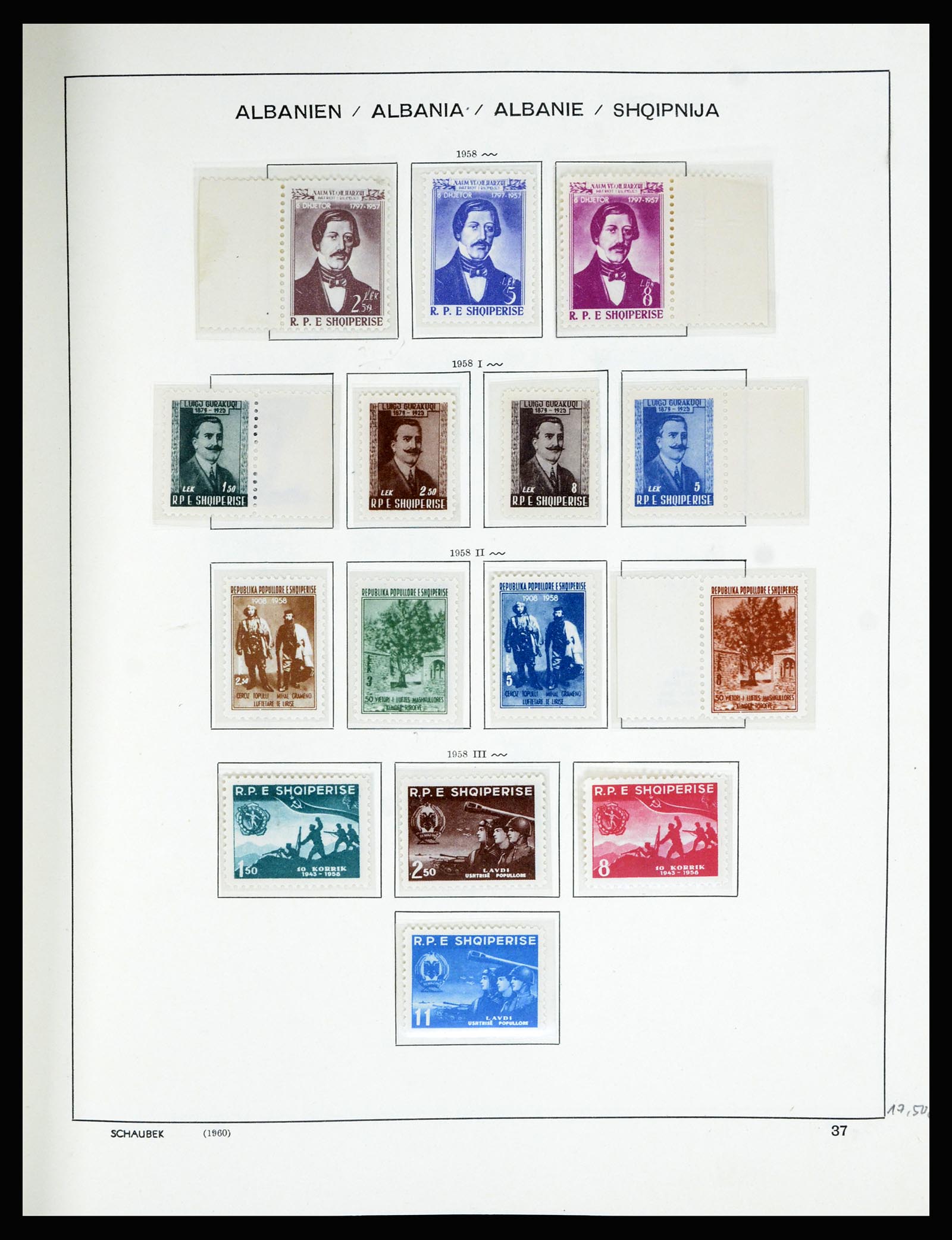 36557 045 - Postzegelverzameling 36557 Albania 1913-1980.