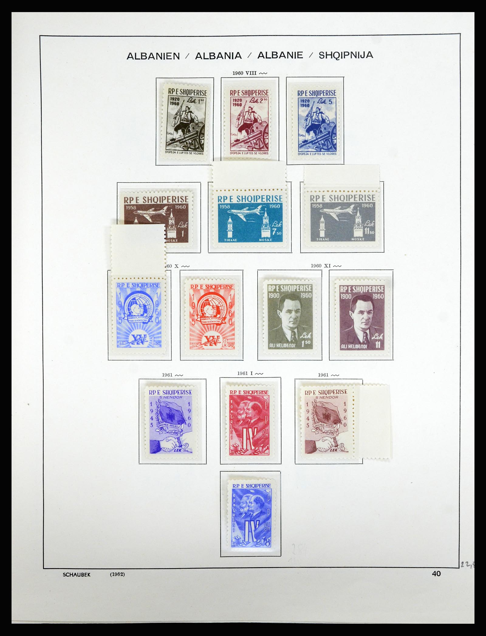36557 049 - Postzegelverzameling 36557 Albania 1913-1980.