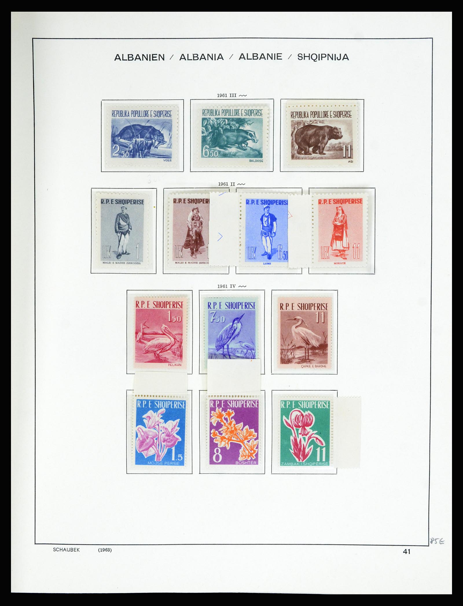 36557 050 - Postzegelverzameling 36557 Albania 1913-1980.