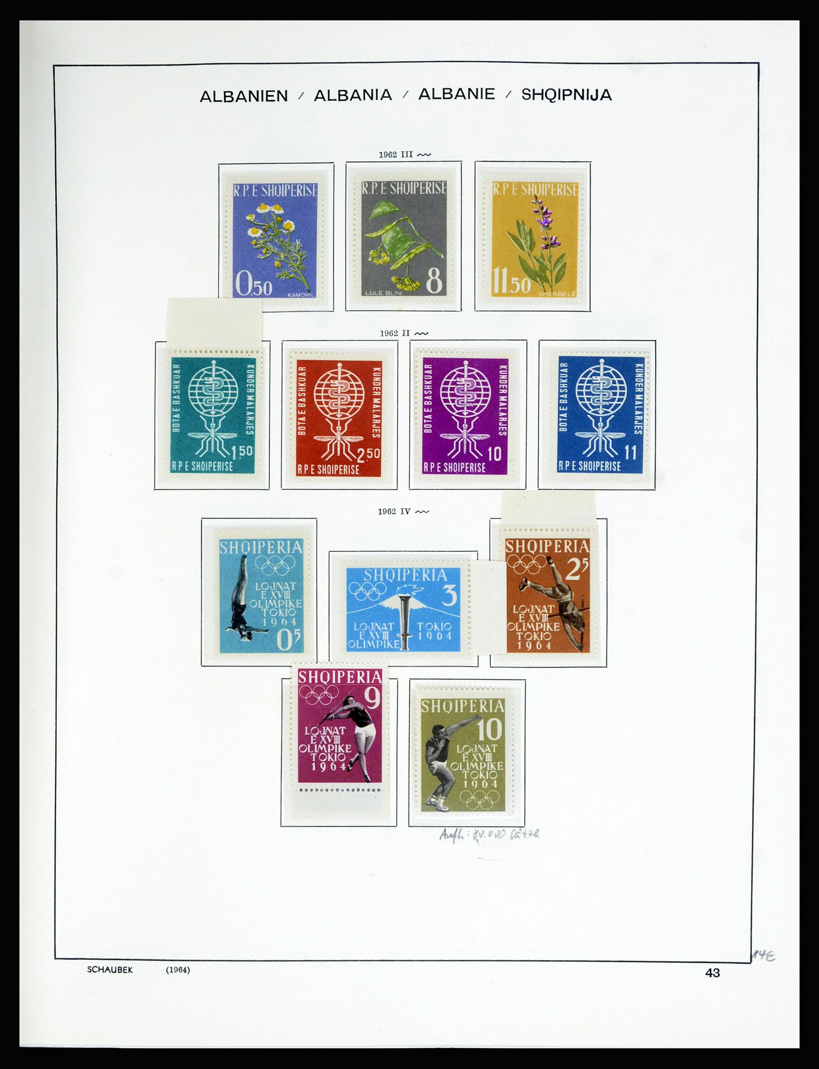 36557 052 - Postzegelverzameling 36557 Albania 1913-1980.