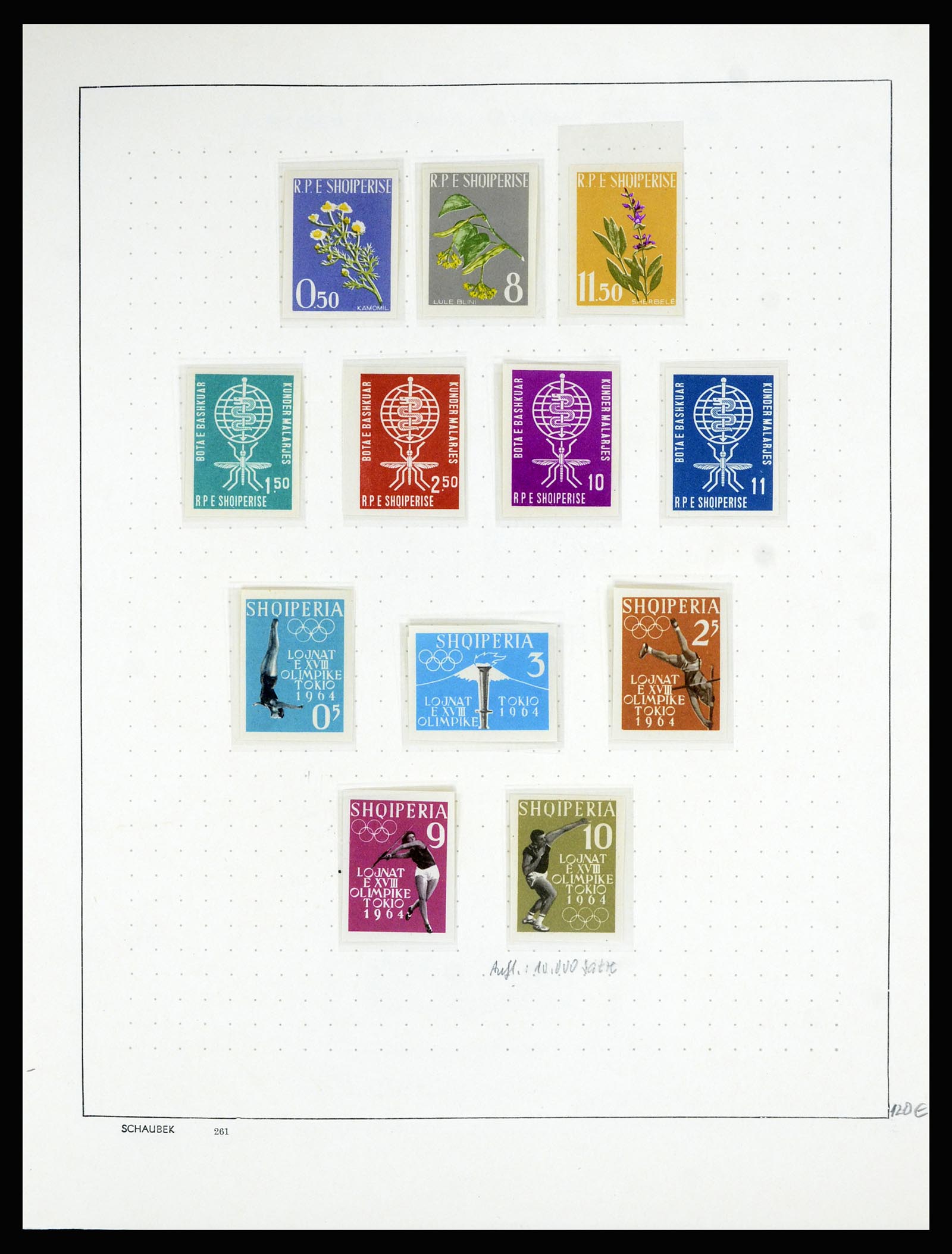 36557 053 - Postzegelverzameling 36557 Albania 1913-1980.