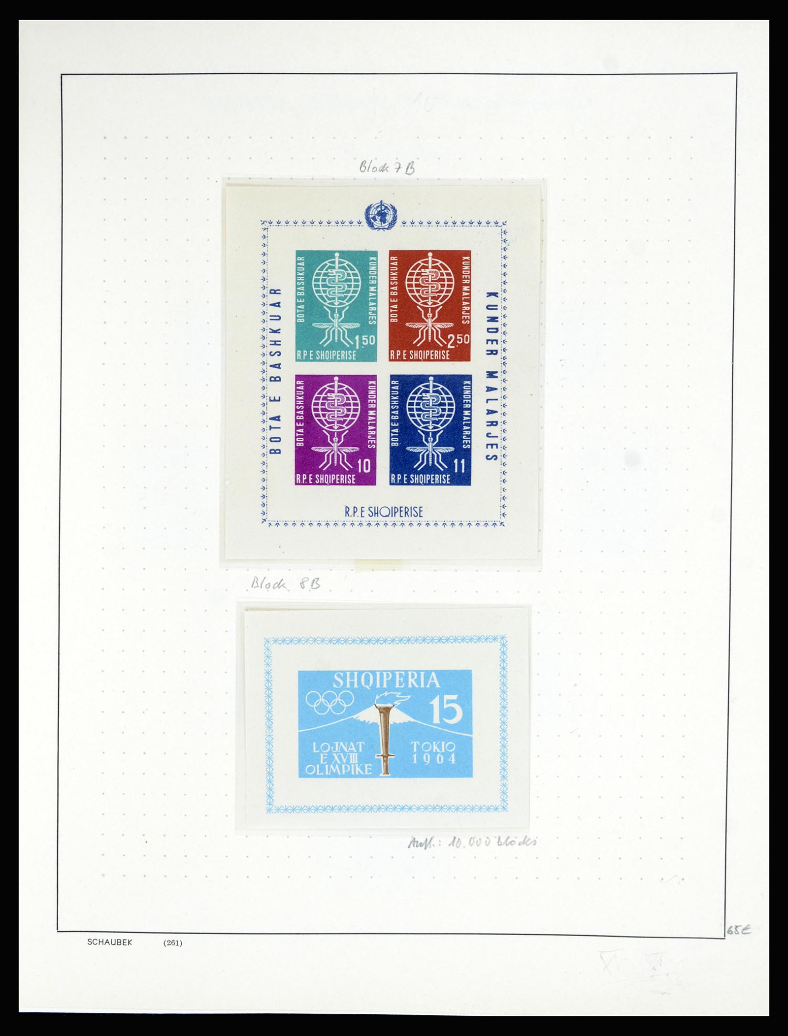 36557 055 - Postzegelverzameling 36557 Albania 1913-1980.