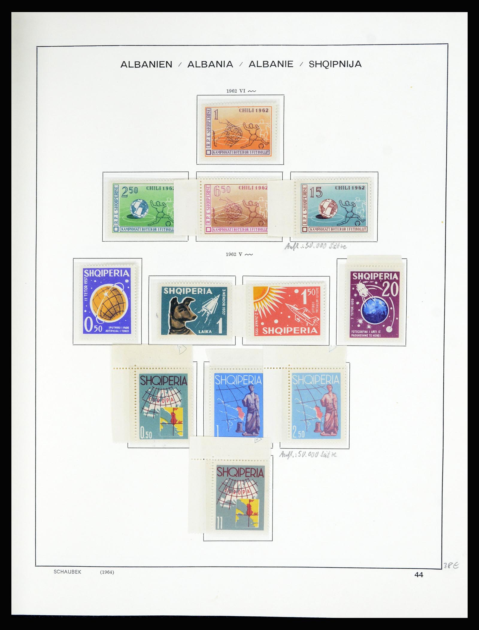 36557 056 - Postzegelverzameling 36557 Albania 1913-1980.