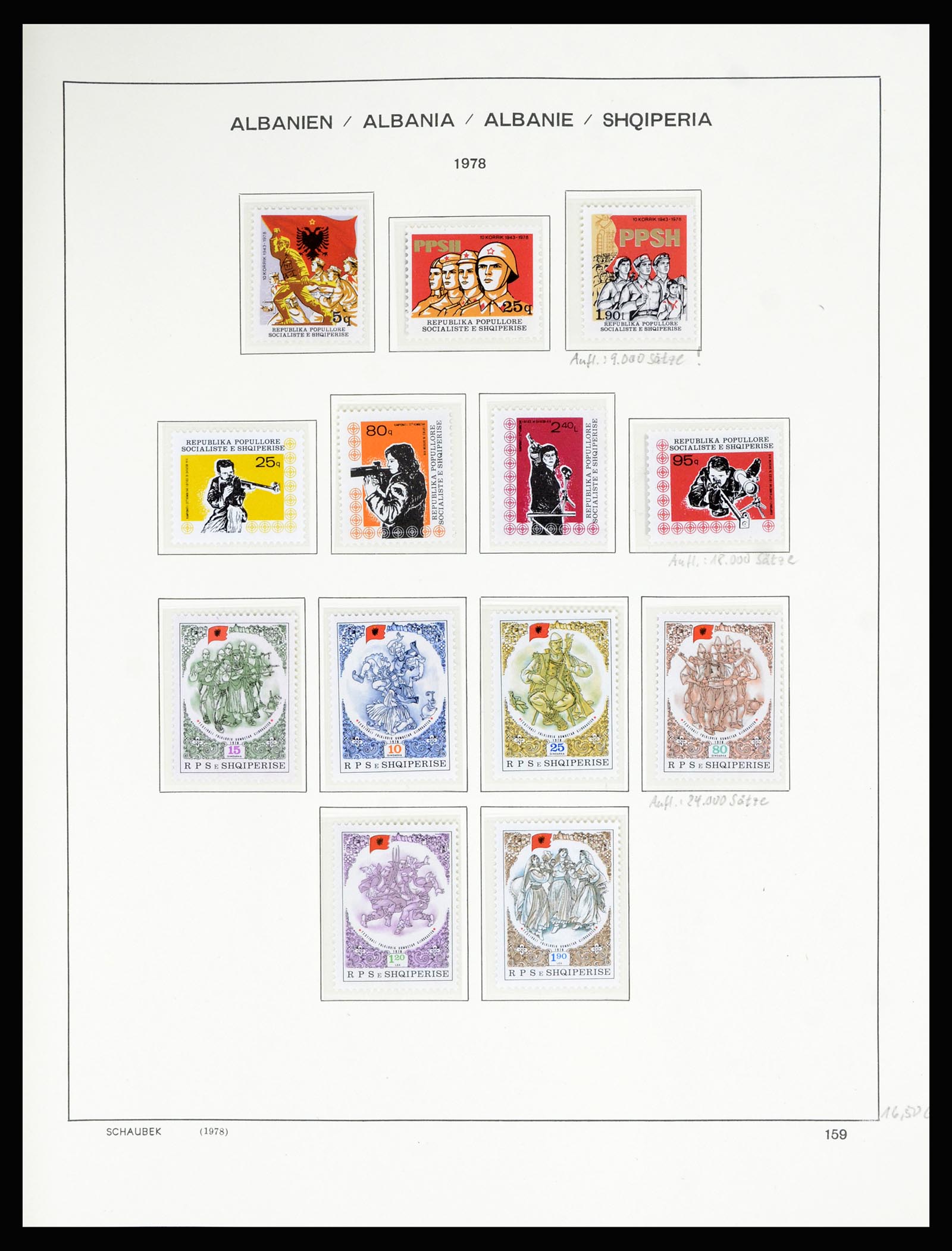 36557 209 - Postzegelverzameling 36557 Albania 1913-1980.