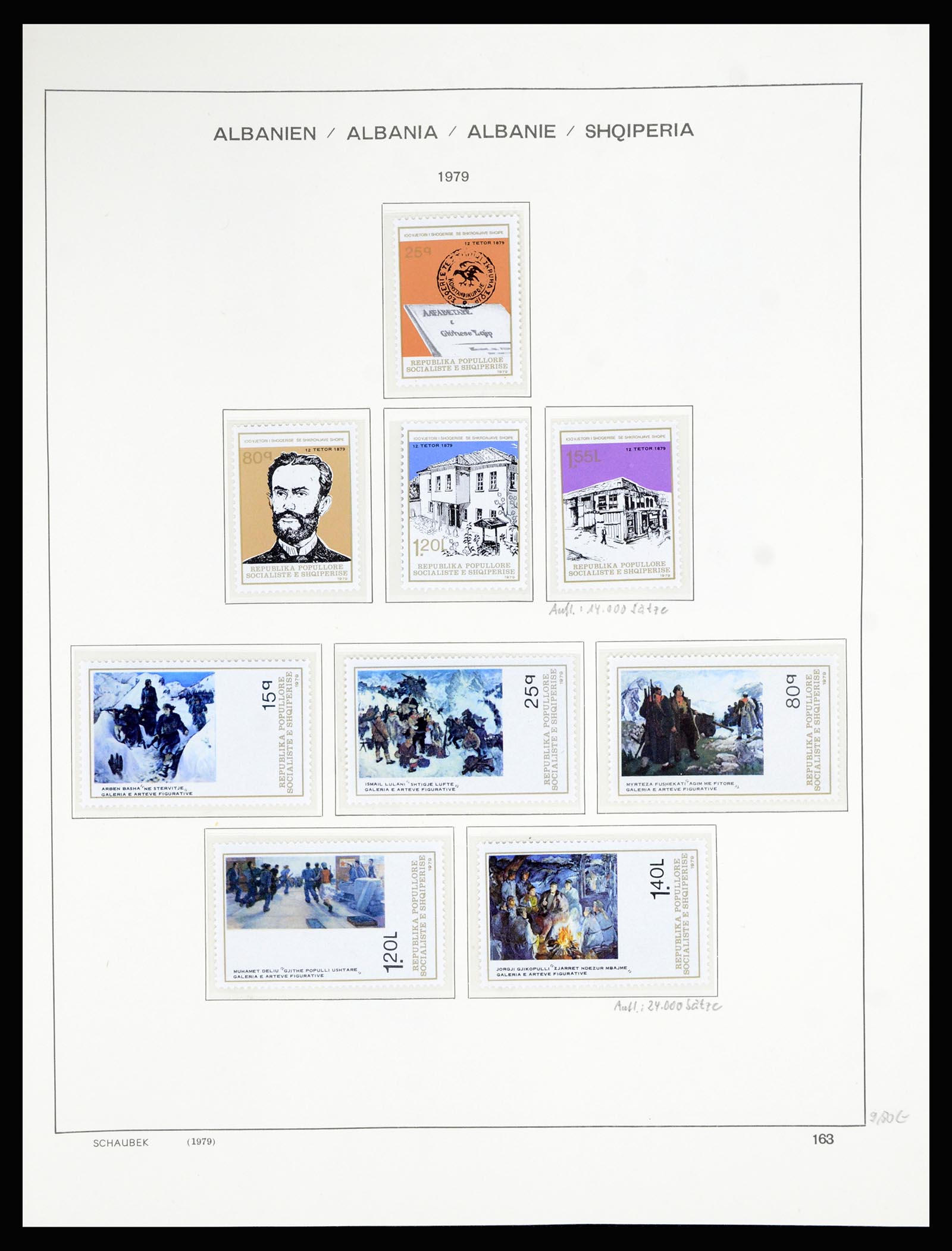 36557 215 - Postzegelverzameling 36557 Albania 1913-1980.