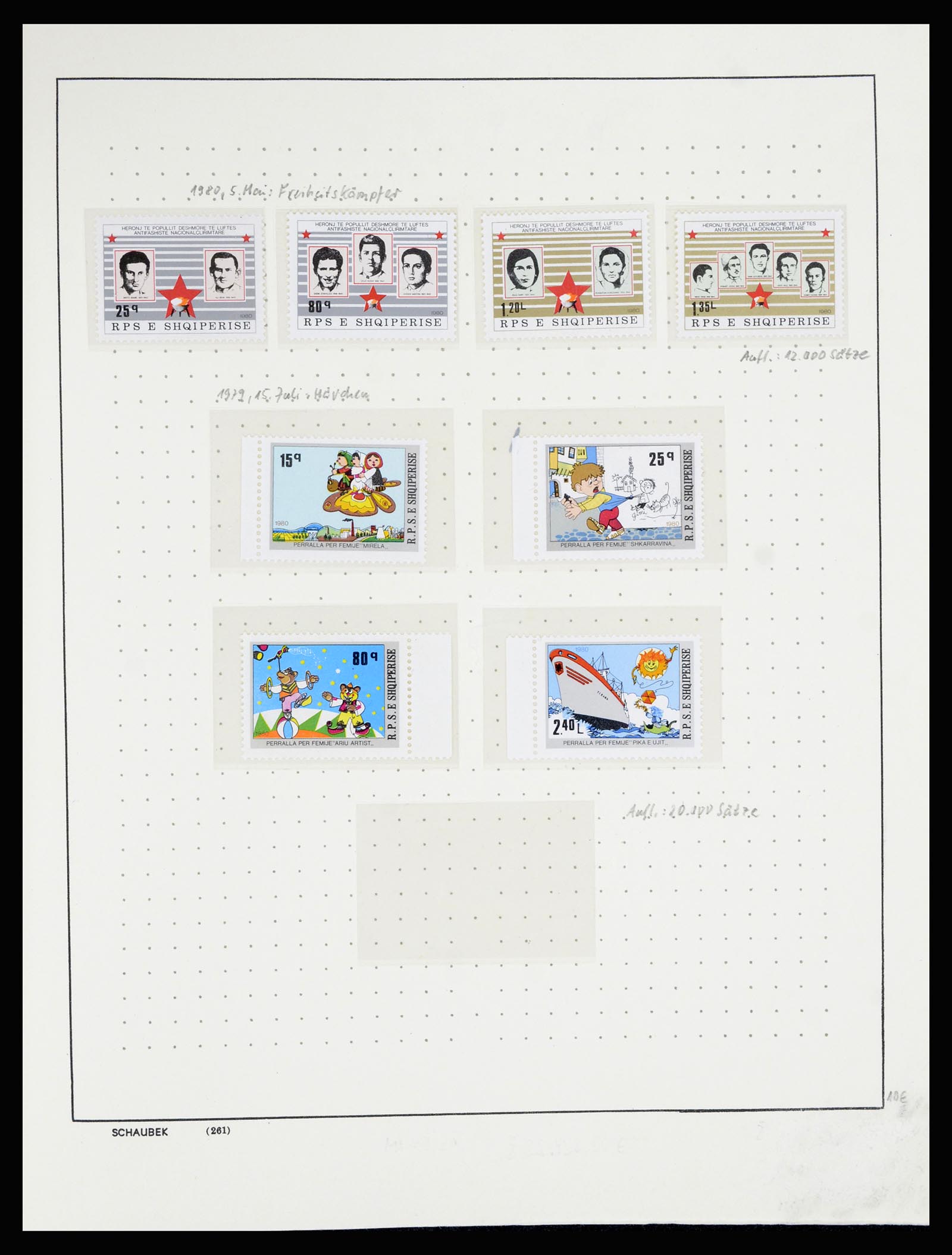 36557 219 - Postzegelverzameling 36557 Albania 1913-1980.