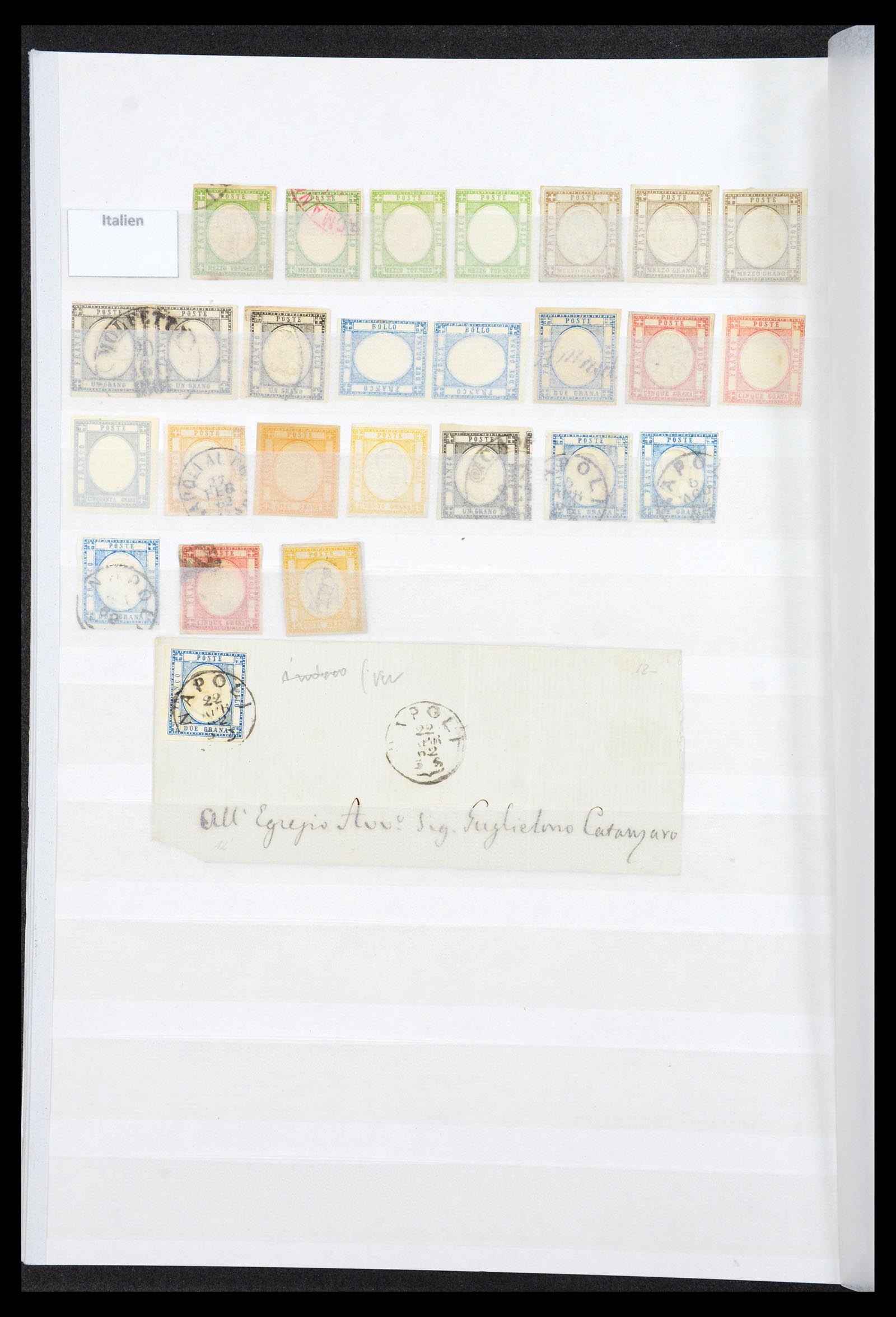 36558 004 - Postzegelverzameling 36558 Italiaanse Staten 1850-1862.
