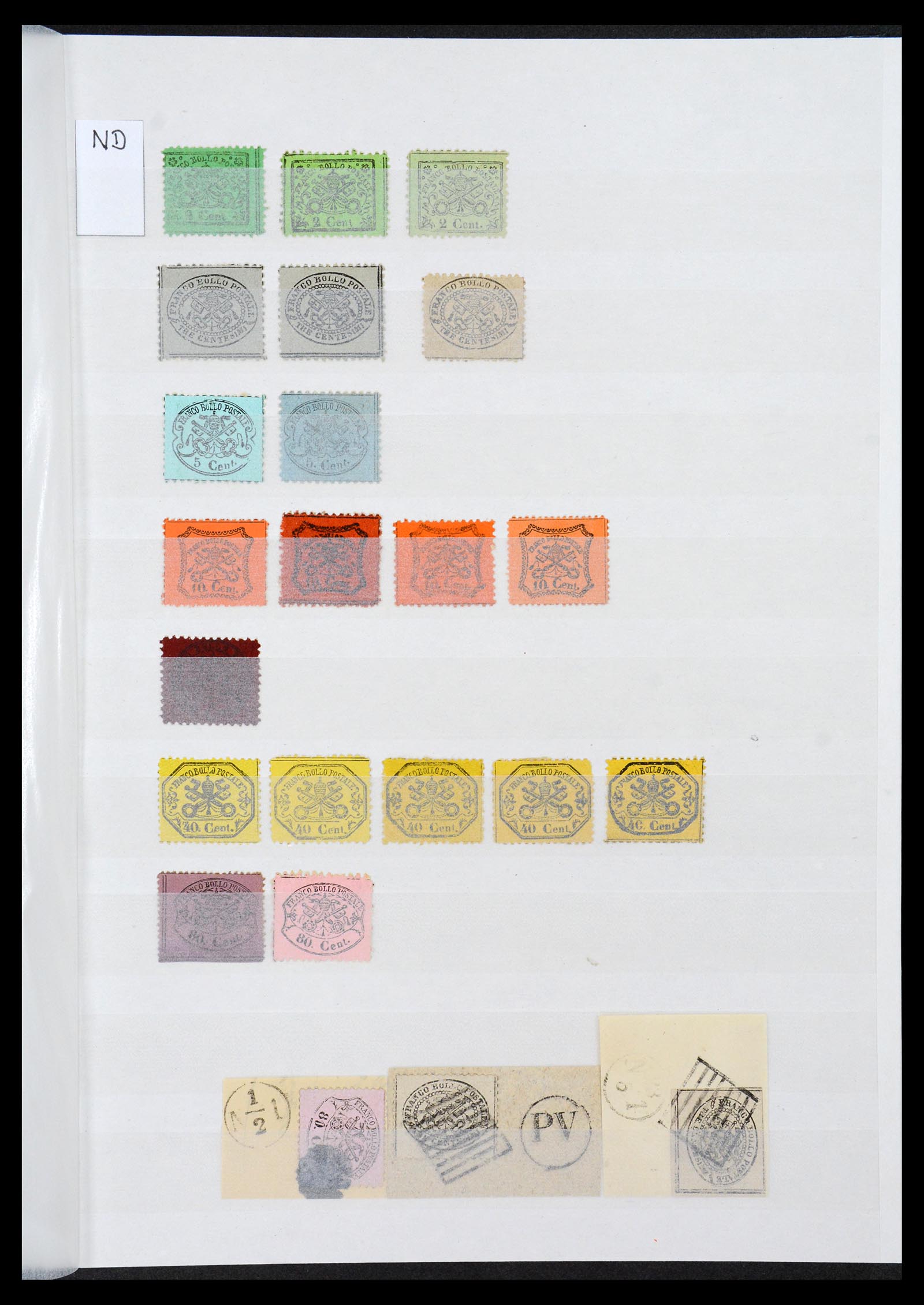 36558 011 - Postzegelverzameling 36558 Italiaanse Staten 1850-1862.
