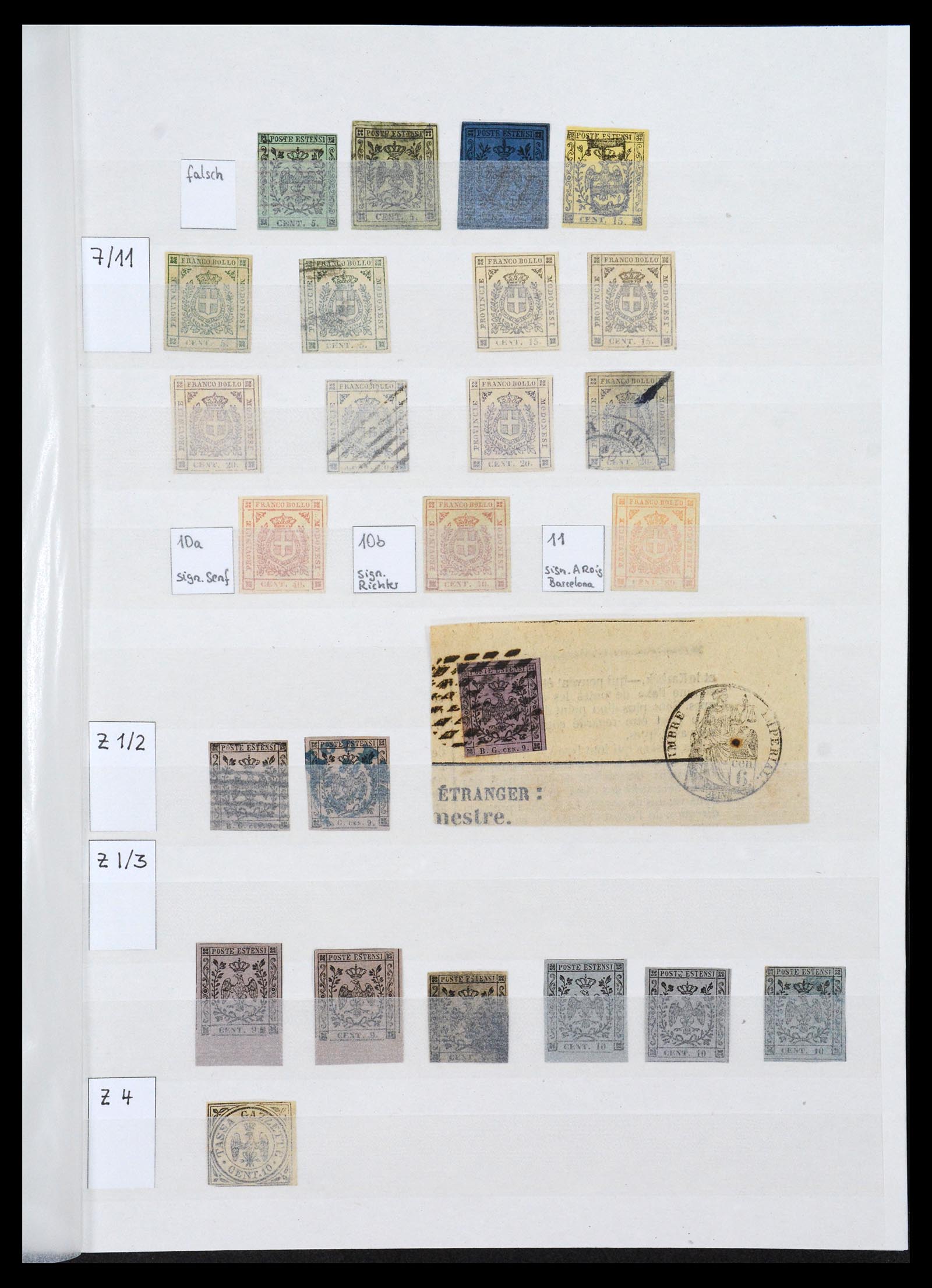 36558 014 - Postzegelverzameling 36558 Italiaanse Staten 1850-1862.