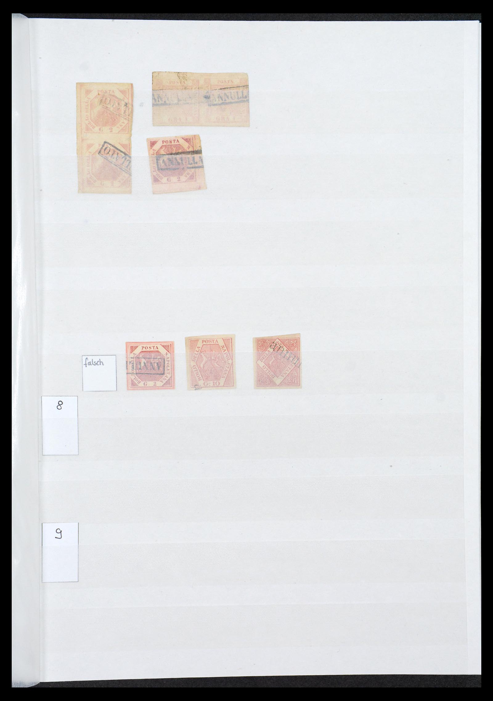 36558 016 - Postzegelverzameling 36558 Italiaanse Staten 1850-1862.