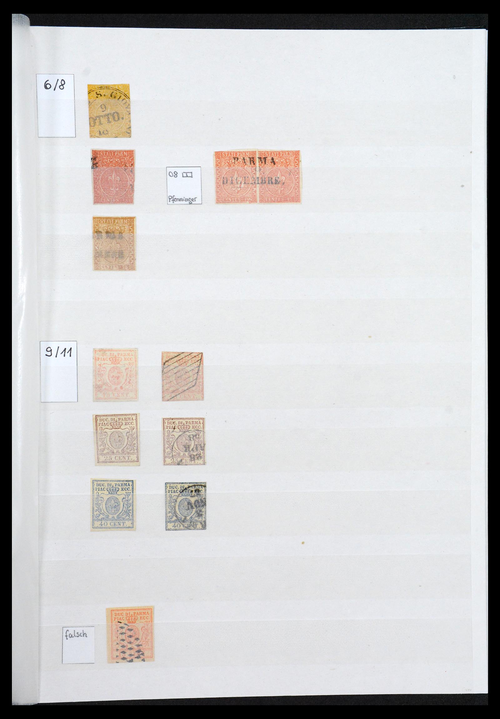 36558 018 - Postzegelverzameling 36558 Italiaanse Staten 1850-1862.
