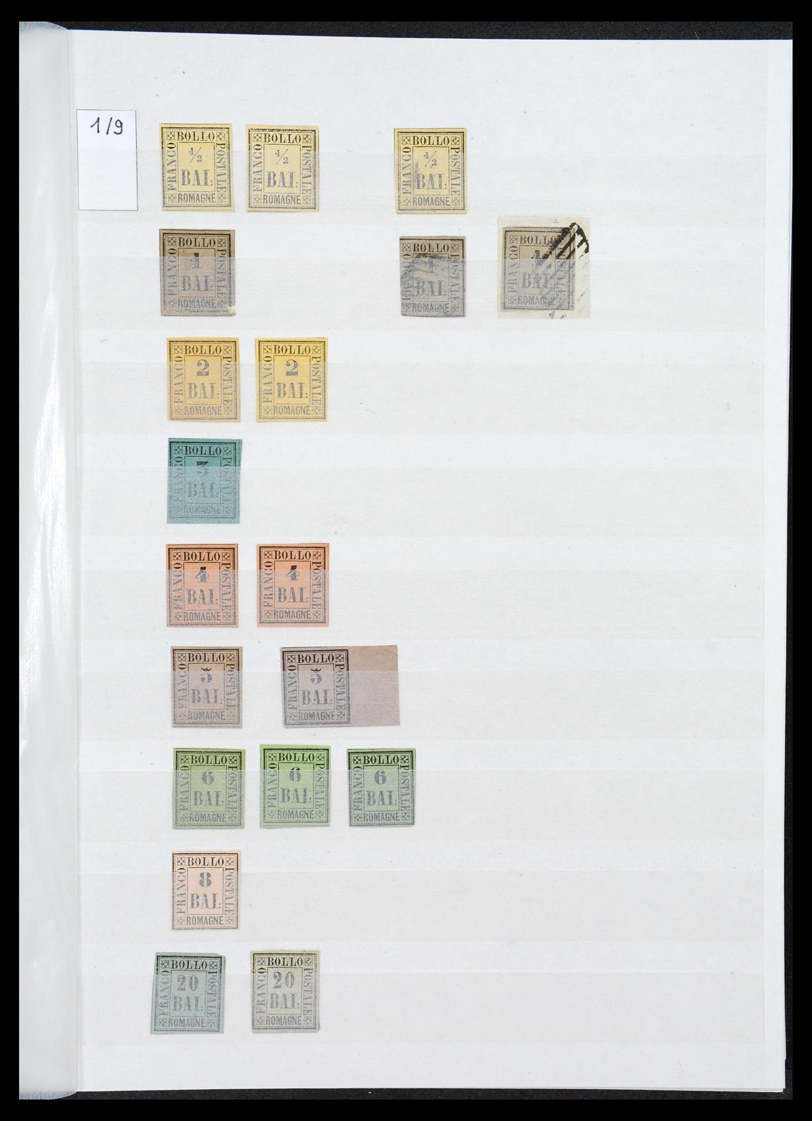 36558 020 - Postzegelverzameling 36558 Italiaanse Staten 1850-1862.