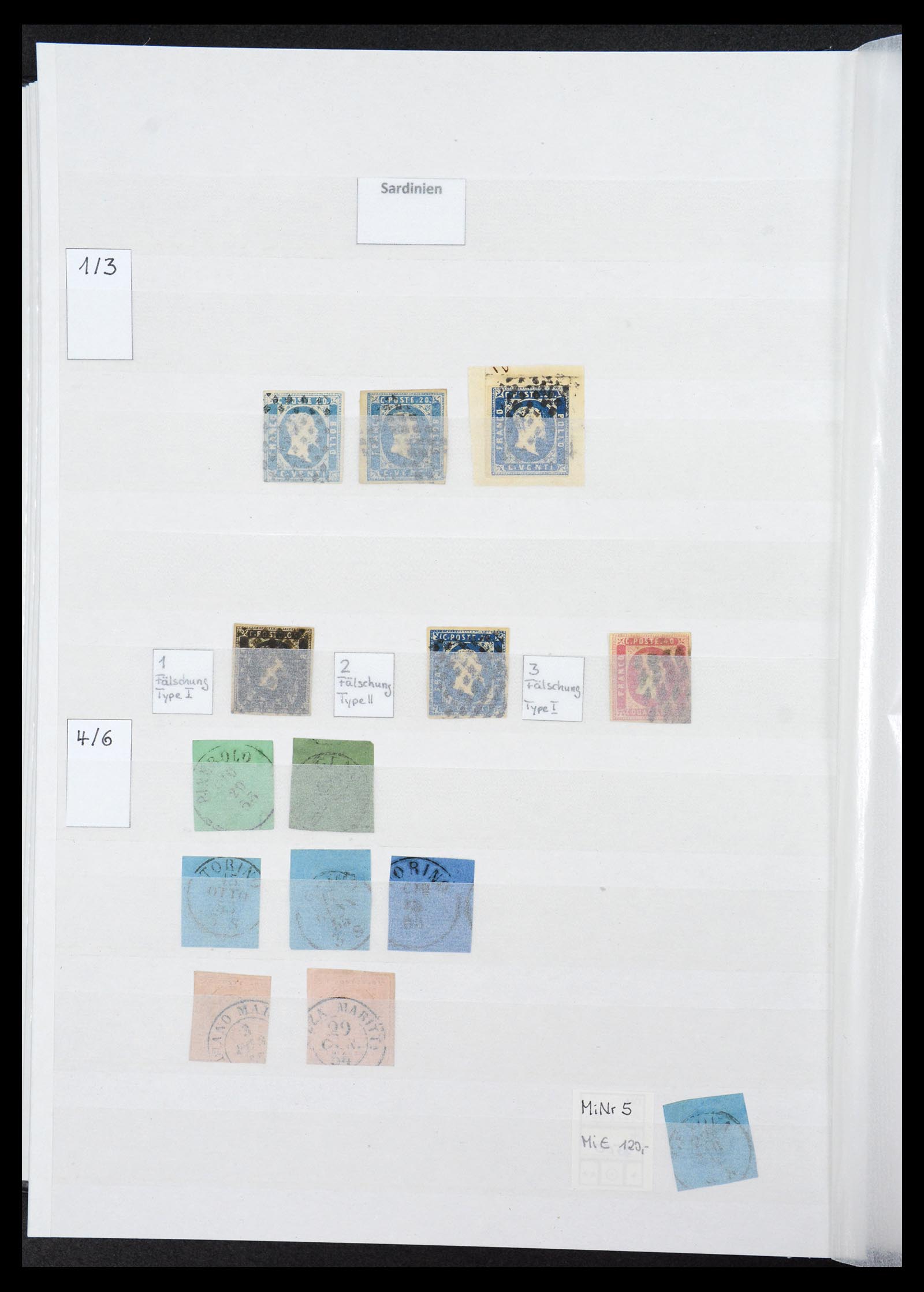 36558 021 - Postzegelverzameling 36558 Italiaanse Staten 1850-1862.