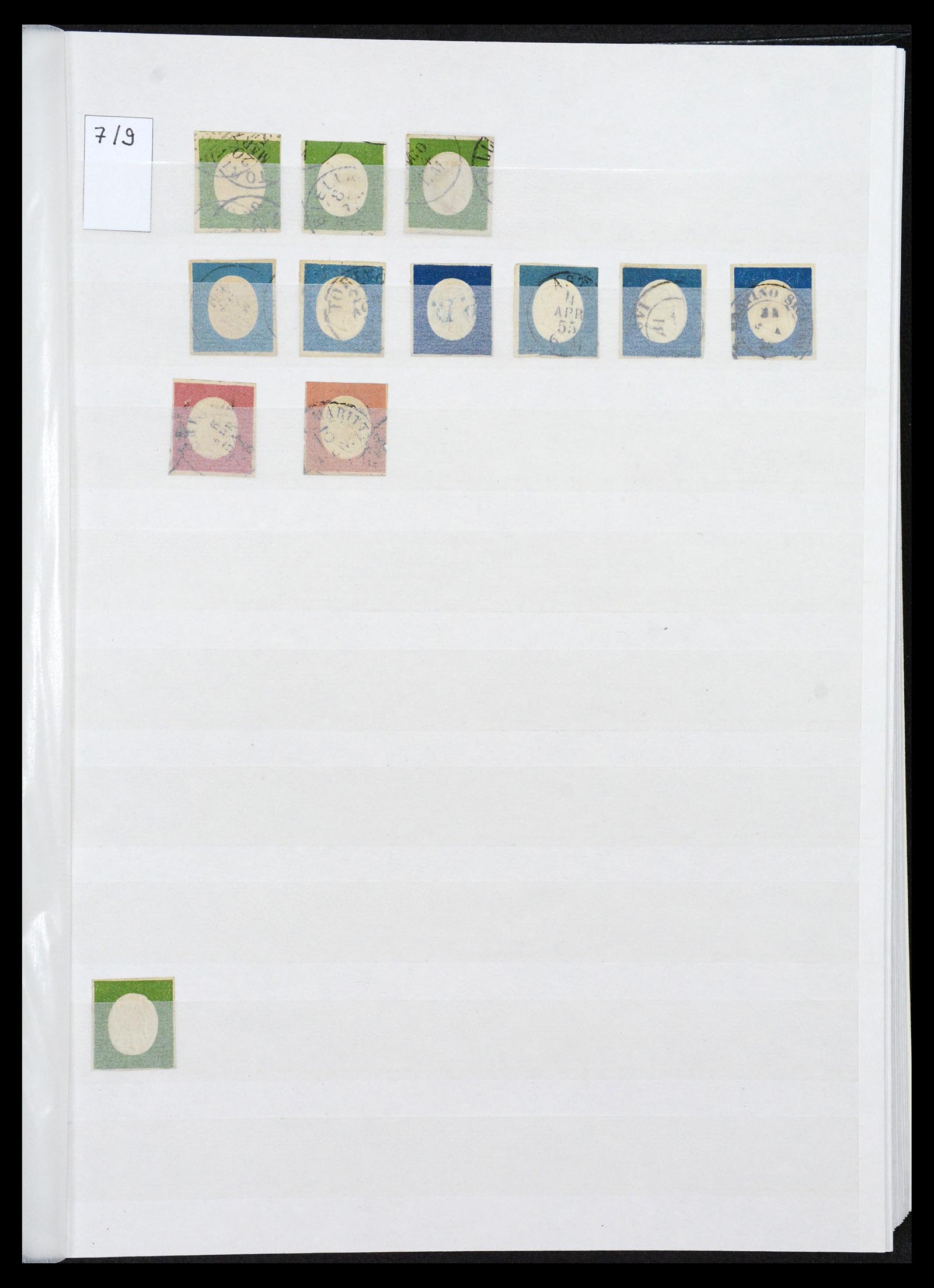 36558 022 - Postzegelverzameling 36558 Italiaanse Staten 1850-1862.