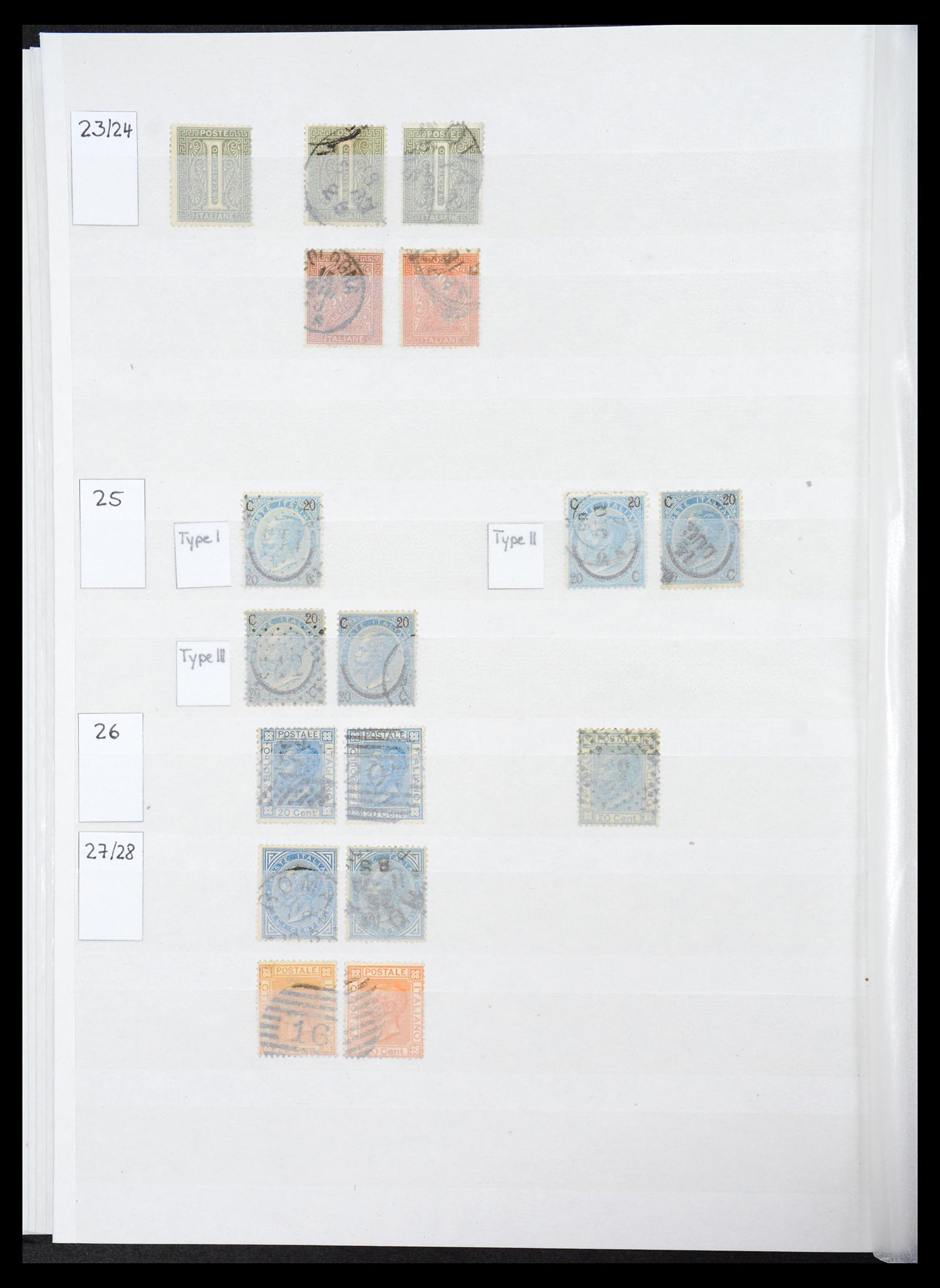 36558 035 - Postzegelverzameling 36558 Italiaanse Staten 1850-1862.