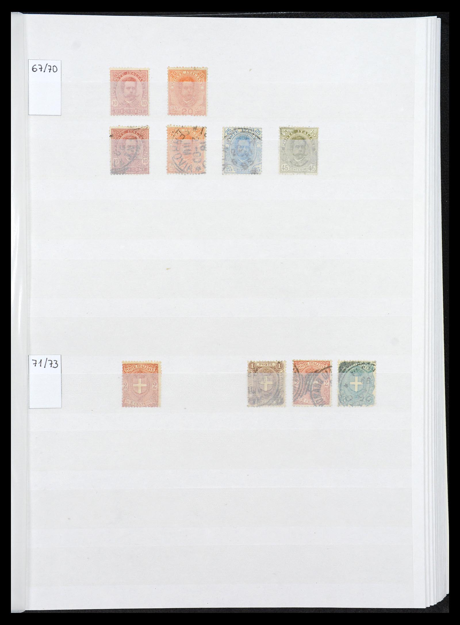 36558 040 - Postzegelverzameling 36558 Italiaanse Staten 1850-1862.