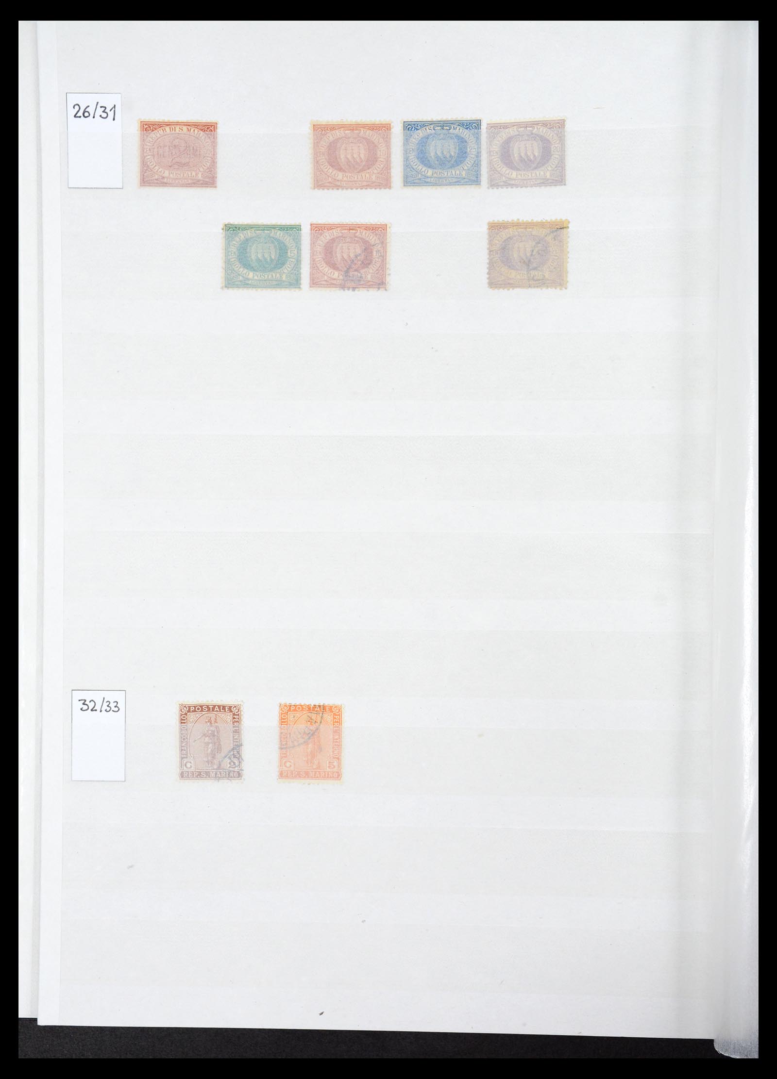 36558 049 - Postzegelverzameling 36558 Italiaanse Staten 1850-1862.