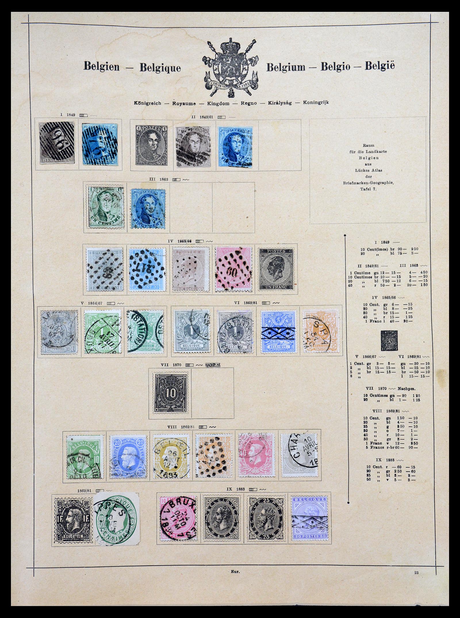 36559 001 - Postzegelverzameling 36559 Wereld 1840-1920.