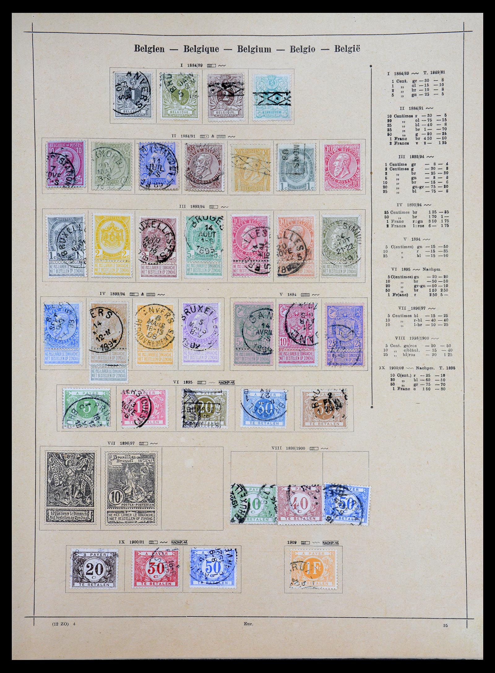 36559 002 - Postzegelverzameling 36559 Wereld 1840-1920.