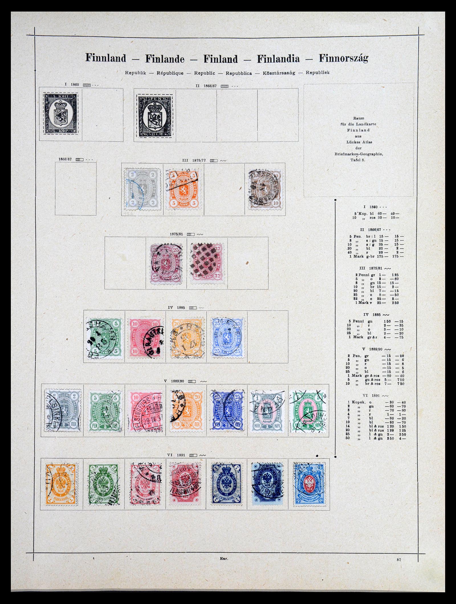 36559 011 - Postzegelverzameling 36559 Wereld 1840-1920.