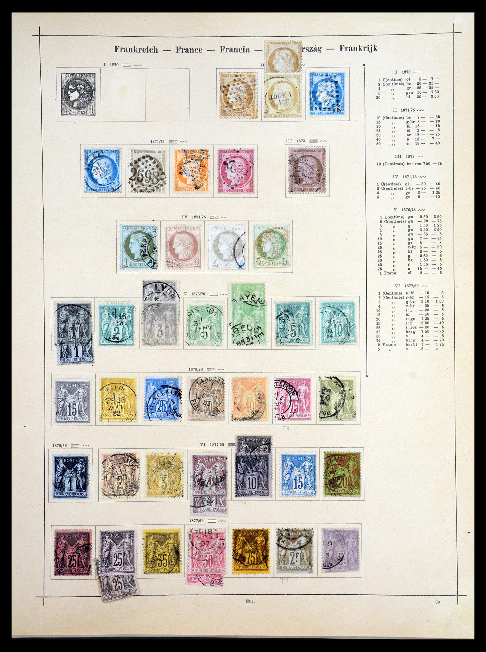 36559 014 - Postzegelverzameling 36559 Wereld 1840-1920.