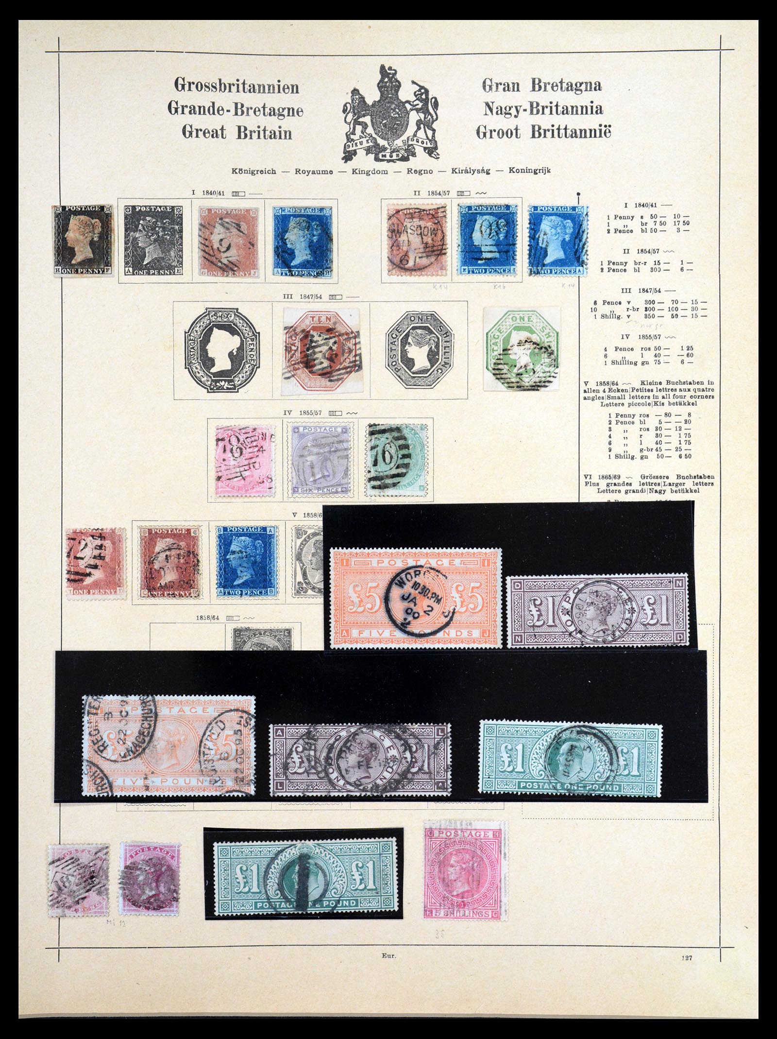 36559 027 - Postzegelverzameling 36559 Wereld 1840-1920.