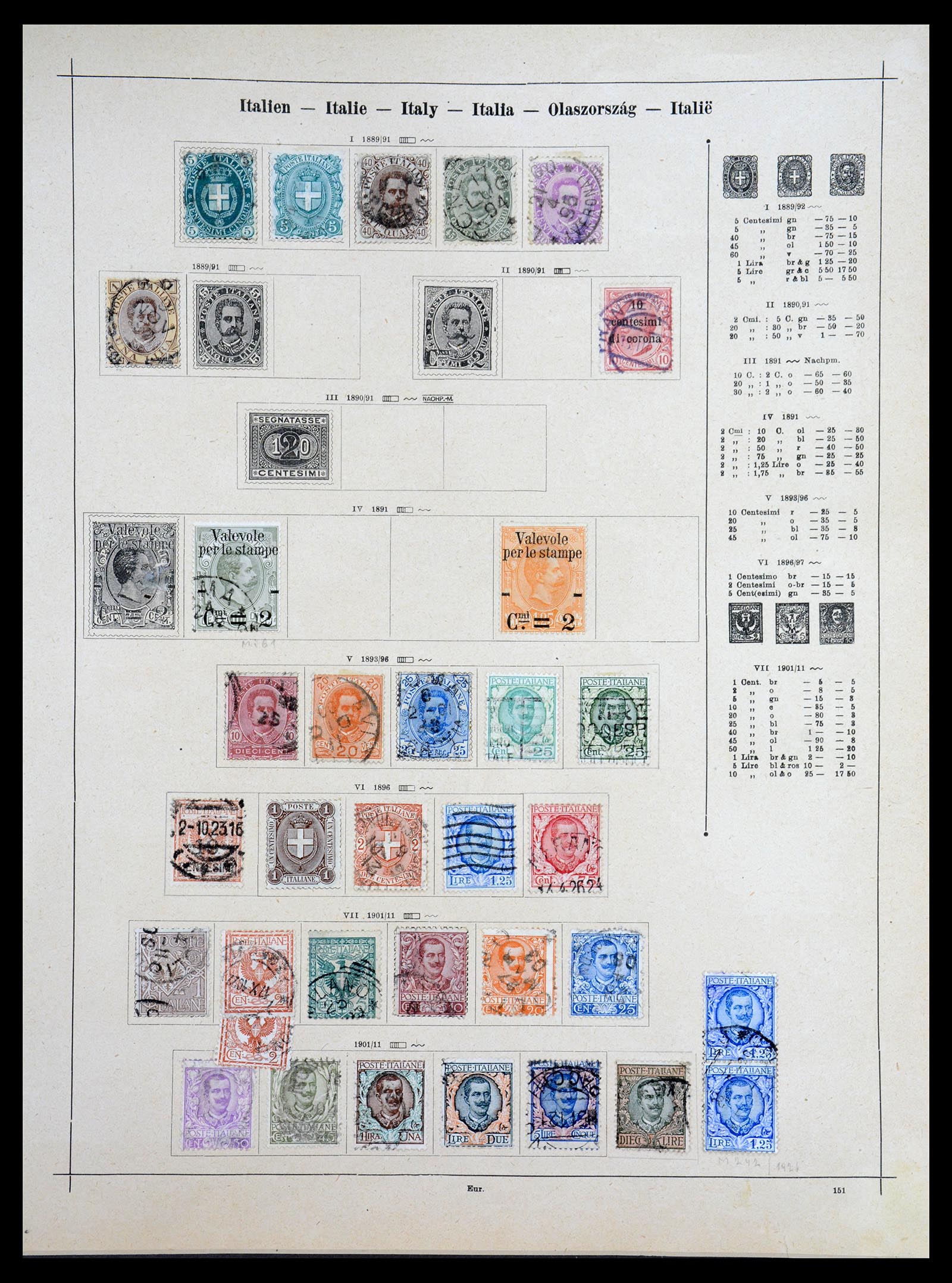 36559 036 - Postzegelverzameling 36559 Wereld 1840-1920.