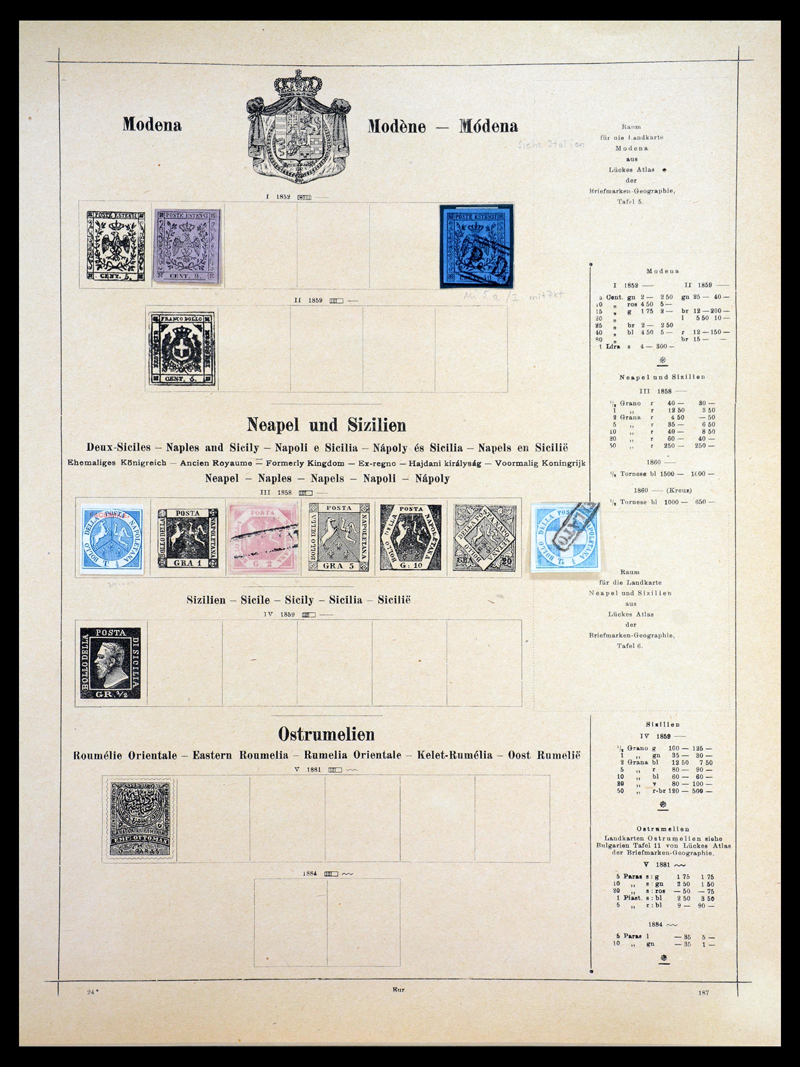 36559 051 - Postzegelverzameling 36559 Wereld 1840-1920.