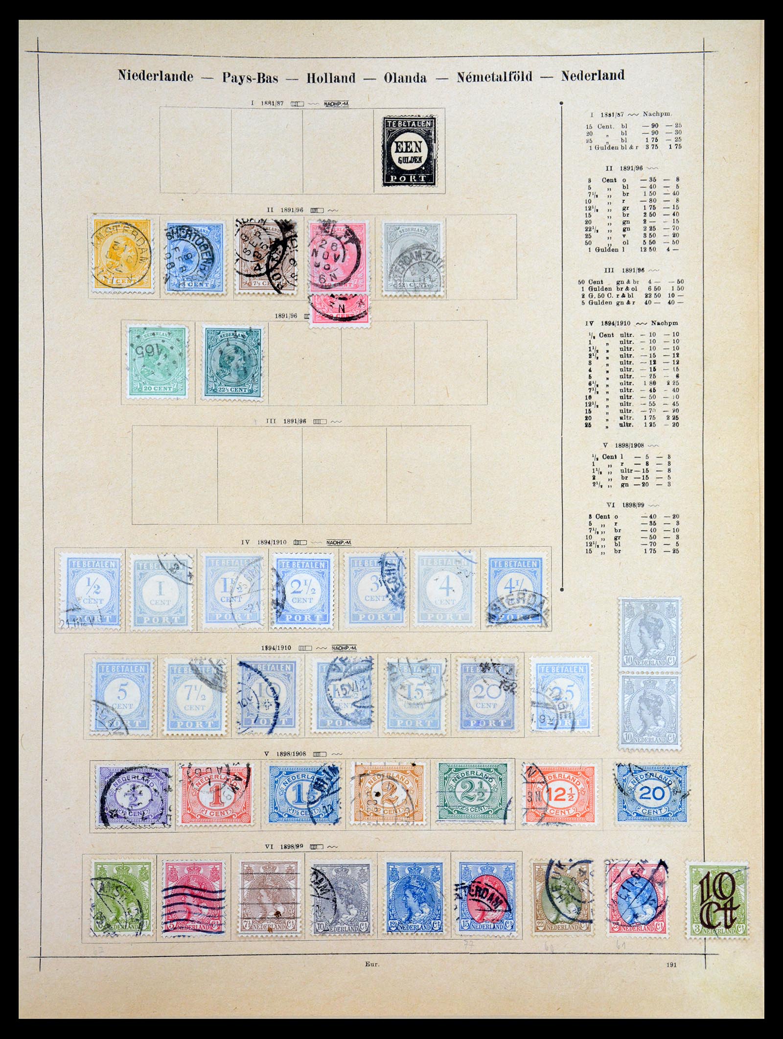 36559 053 - Postzegelverzameling 36559 Wereld 1840-1920.