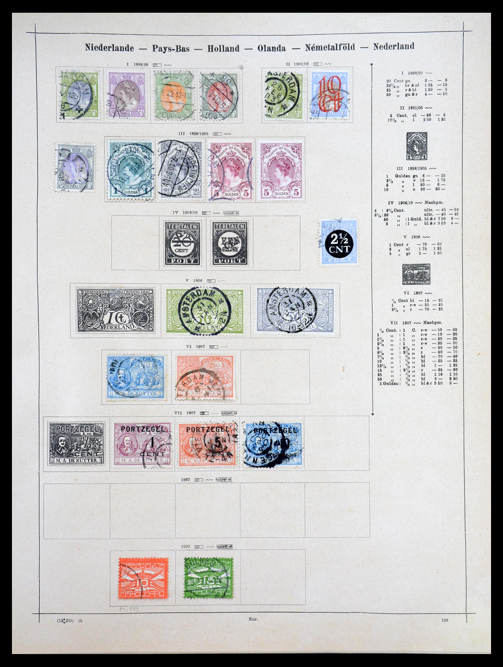 36559 054 - Postzegelverzameling 36559 Wereld 1840-1920.
