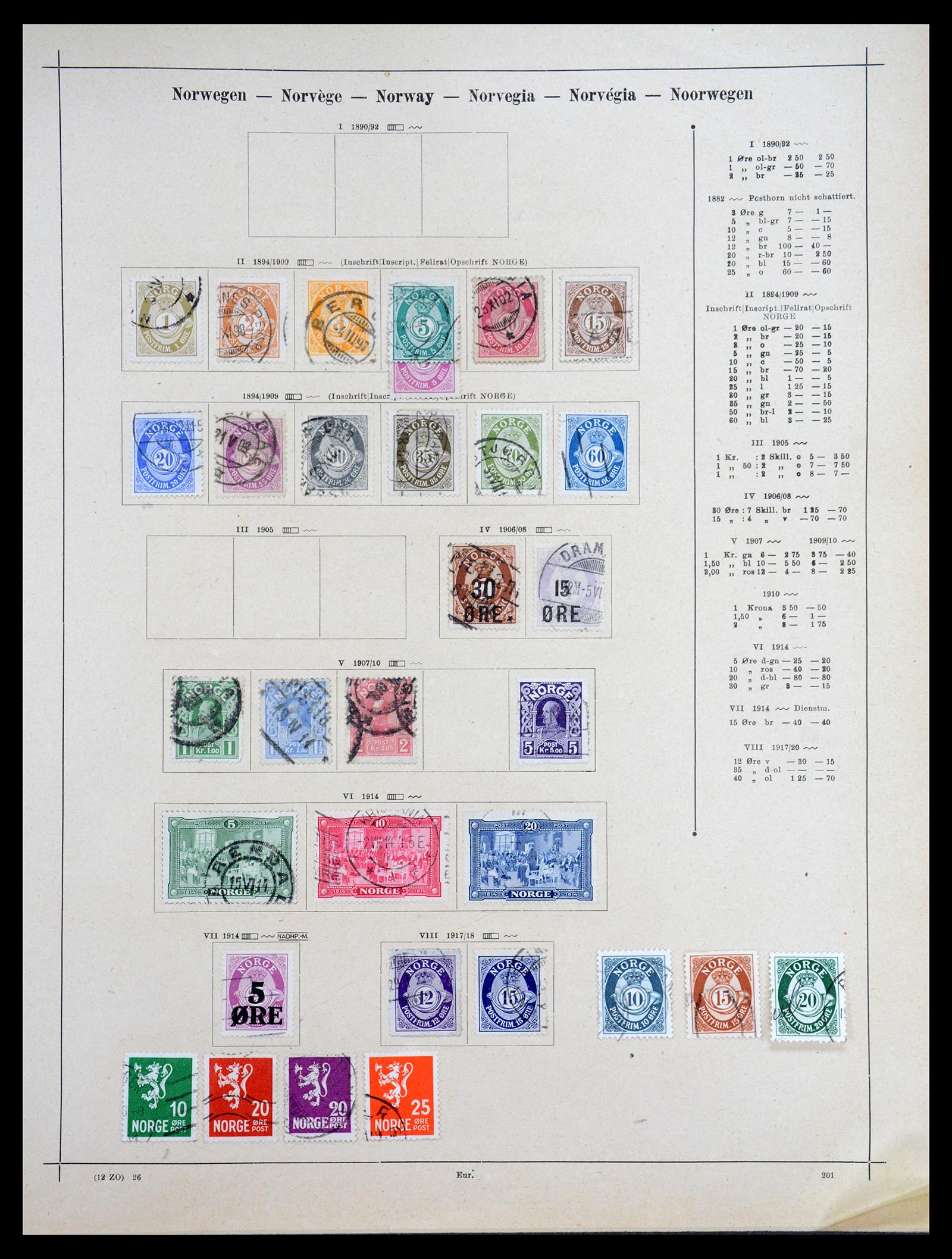 36559 057 - Postzegelverzameling 36559 Wereld 1840-1920.