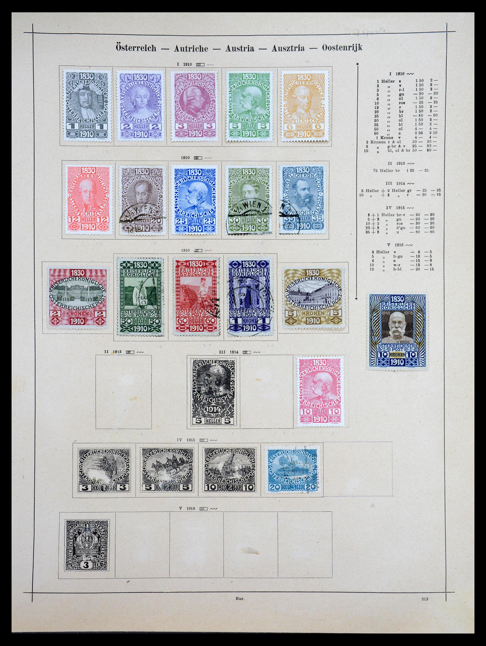 36559 058 - Postzegelverzameling 36559 Wereld 1840-1920.