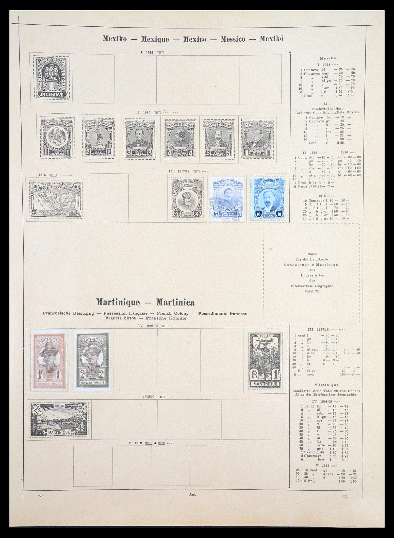 36559 204 - Postzegelverzameling 36559 Wereld 1840-1920.