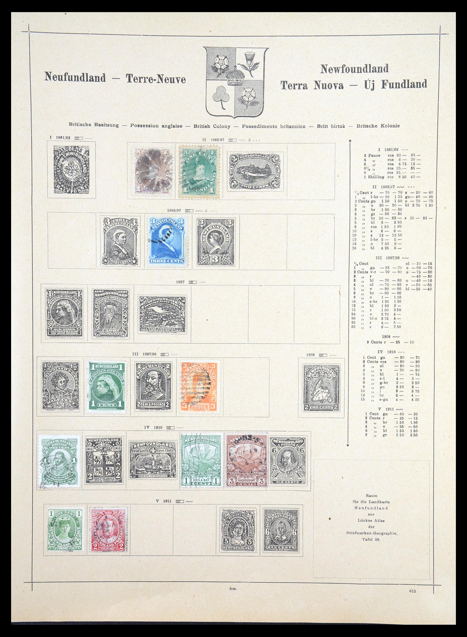 36559 205 - Postzegelverzameling 36559 Wereld 1840-1920.