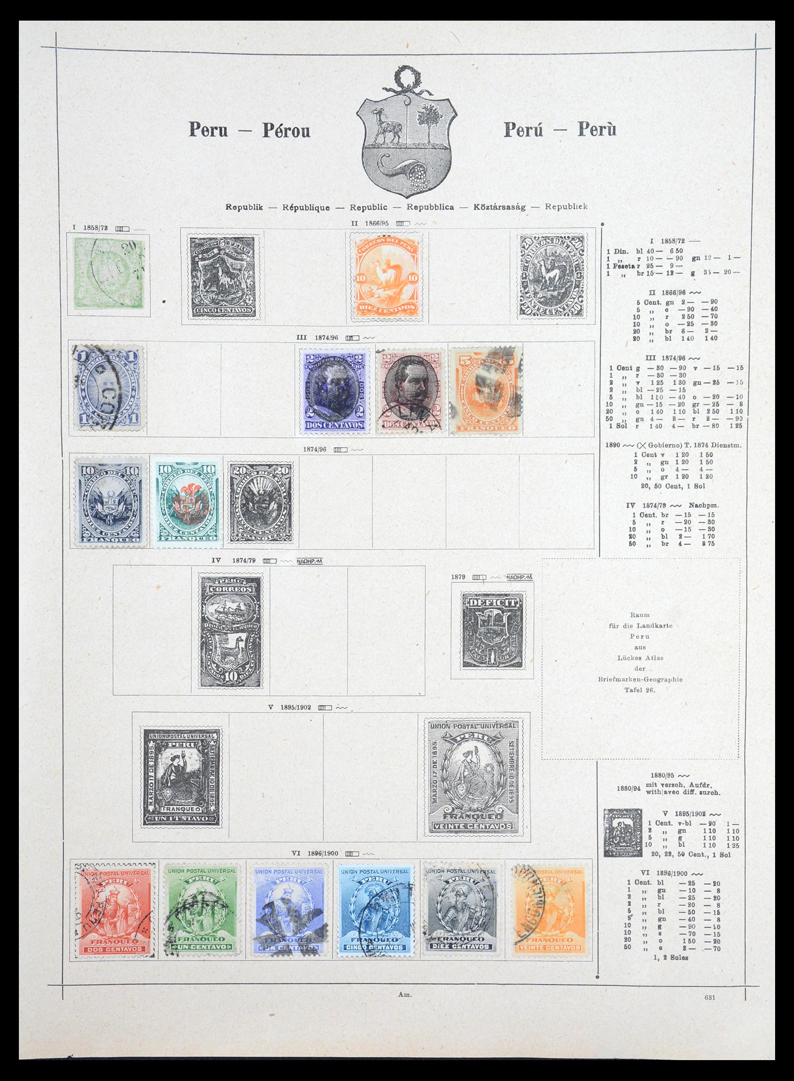 36559 212 - Postzegelverzameling 36559 Wereld 1840-1920.